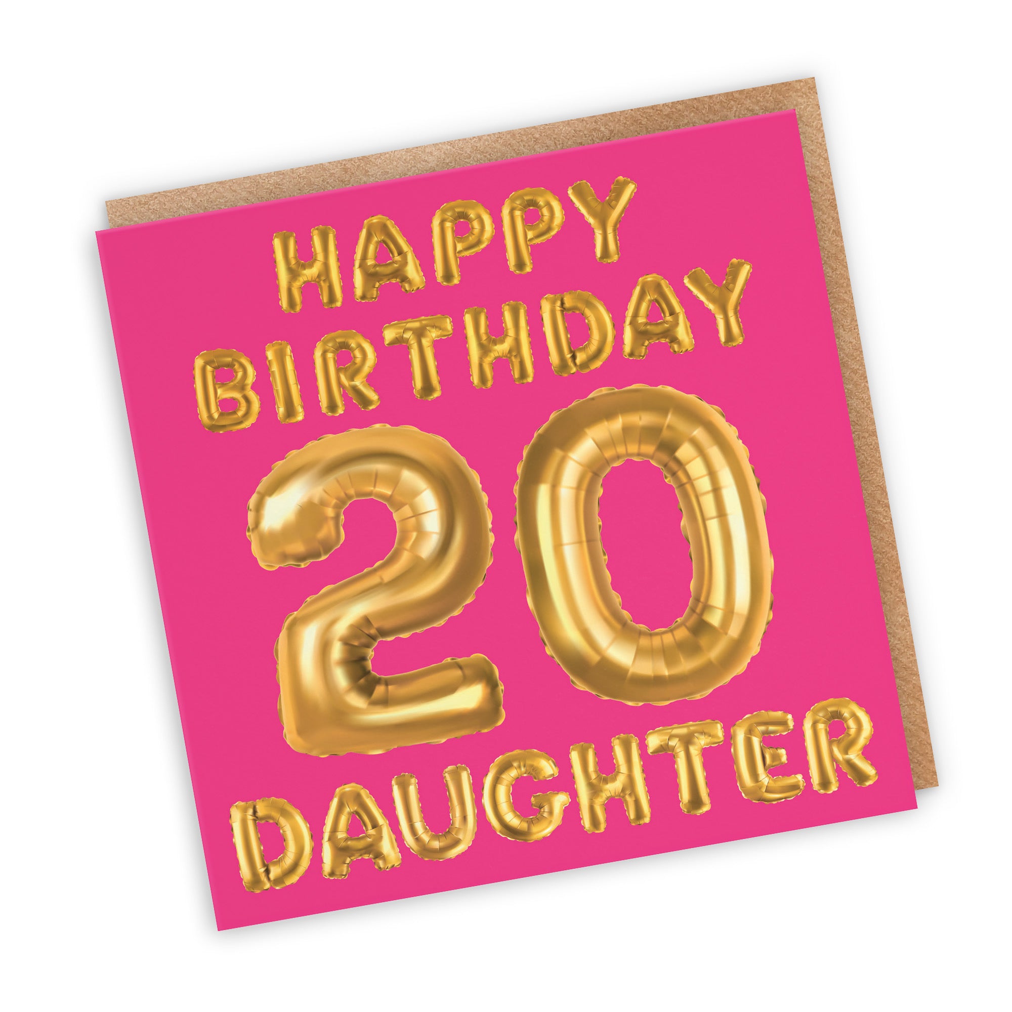 20th Daughter Birthday Card Balloon - Default Title (TH02678)