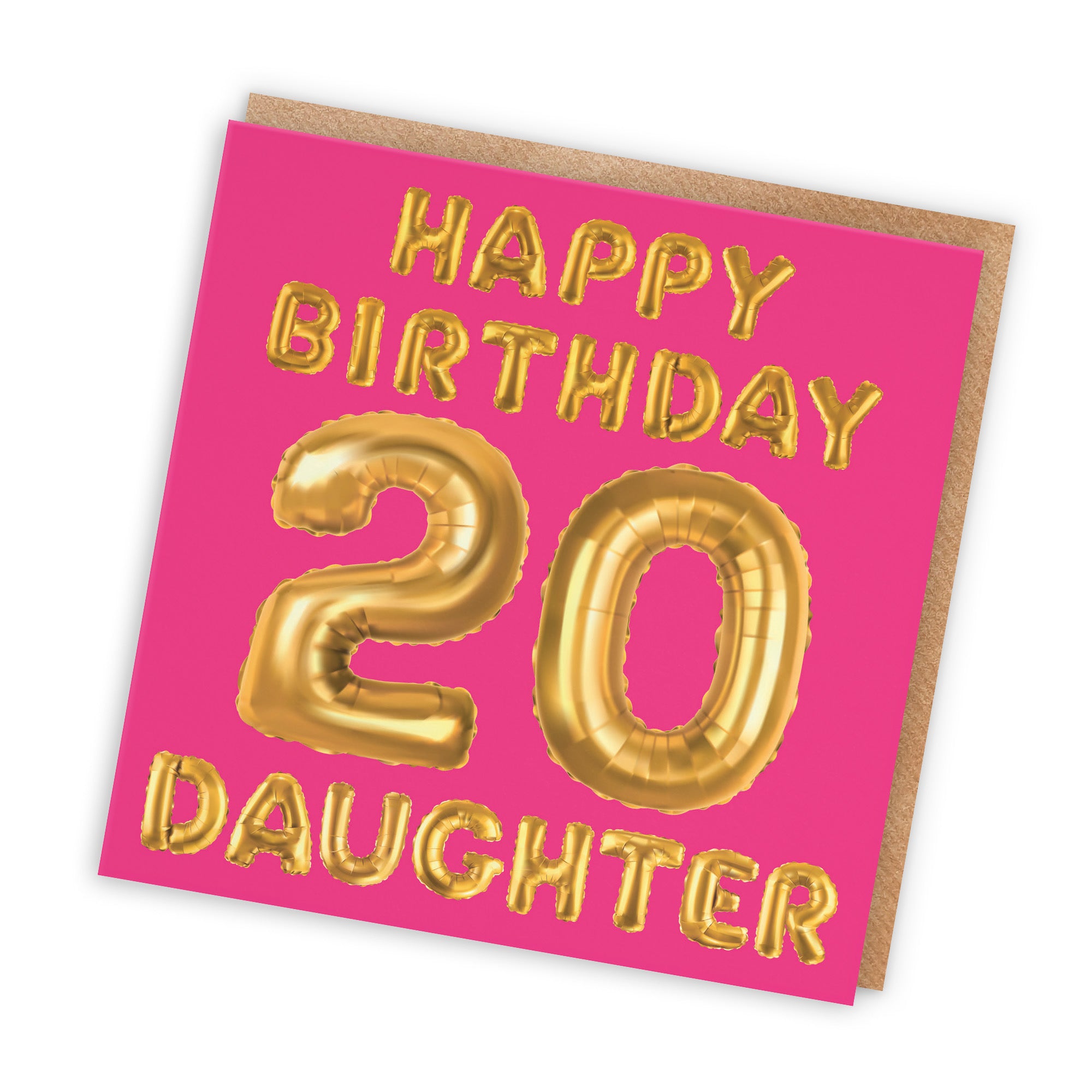 20th Daughter Birthday Card Balloon - Default Title (TH02678)
