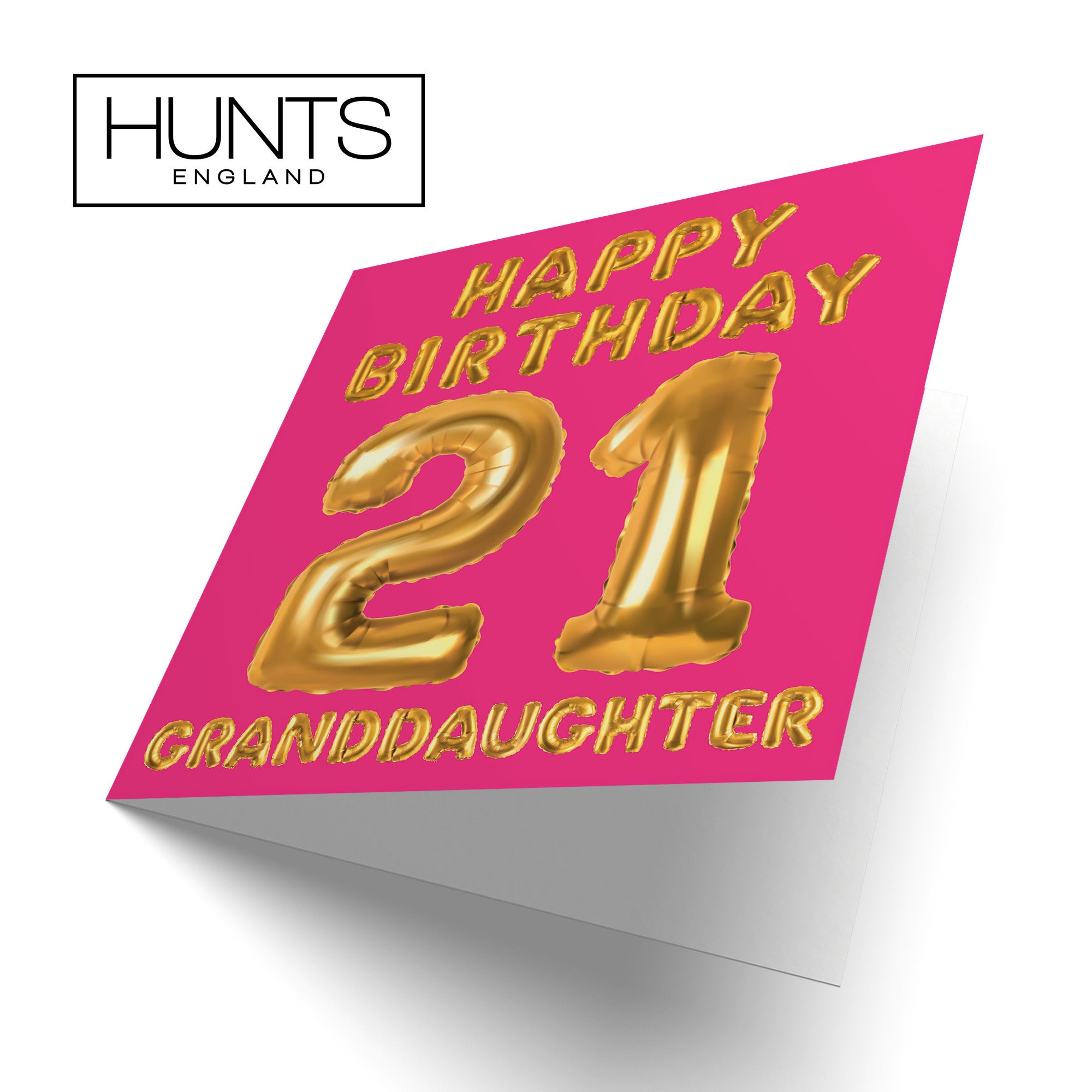 21st Granddaughter Birthday Card Balloon - Default Title (TH02679)