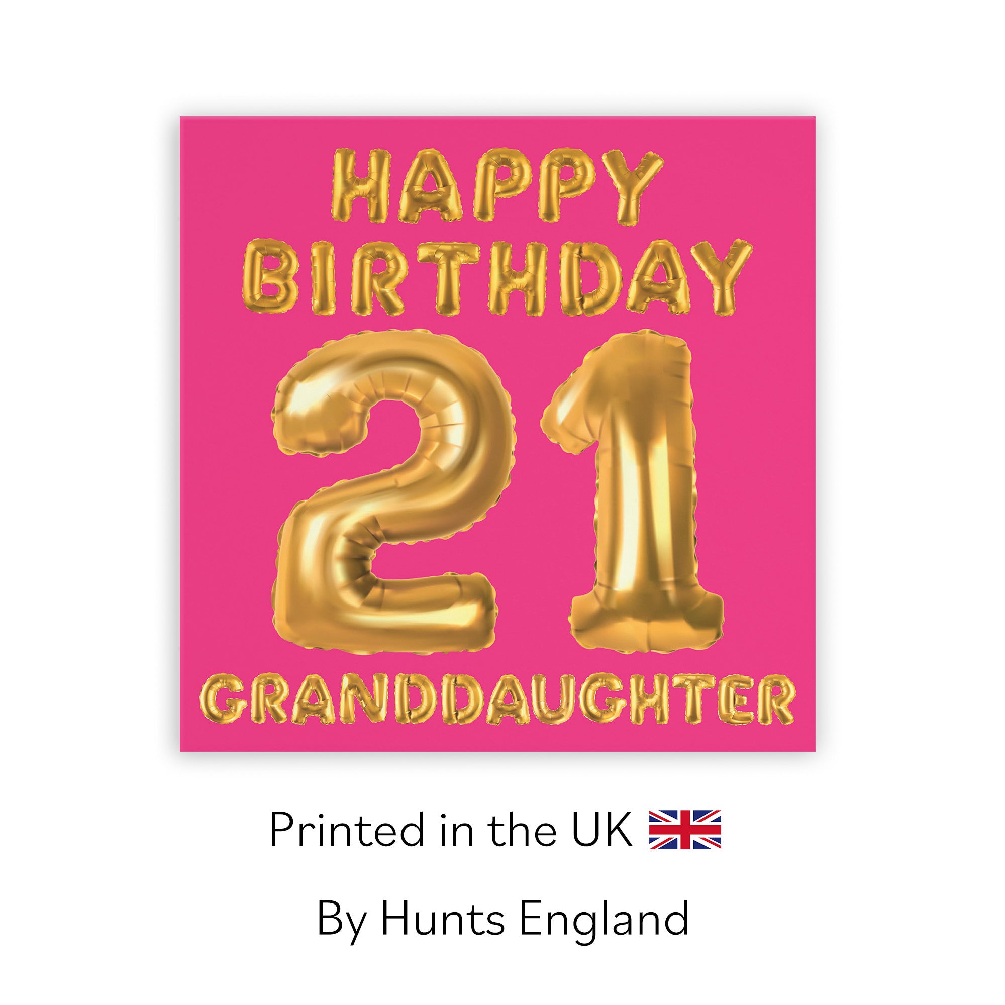 21st Granddaughter Birthday Card Balloon - Default Title (TH02679)