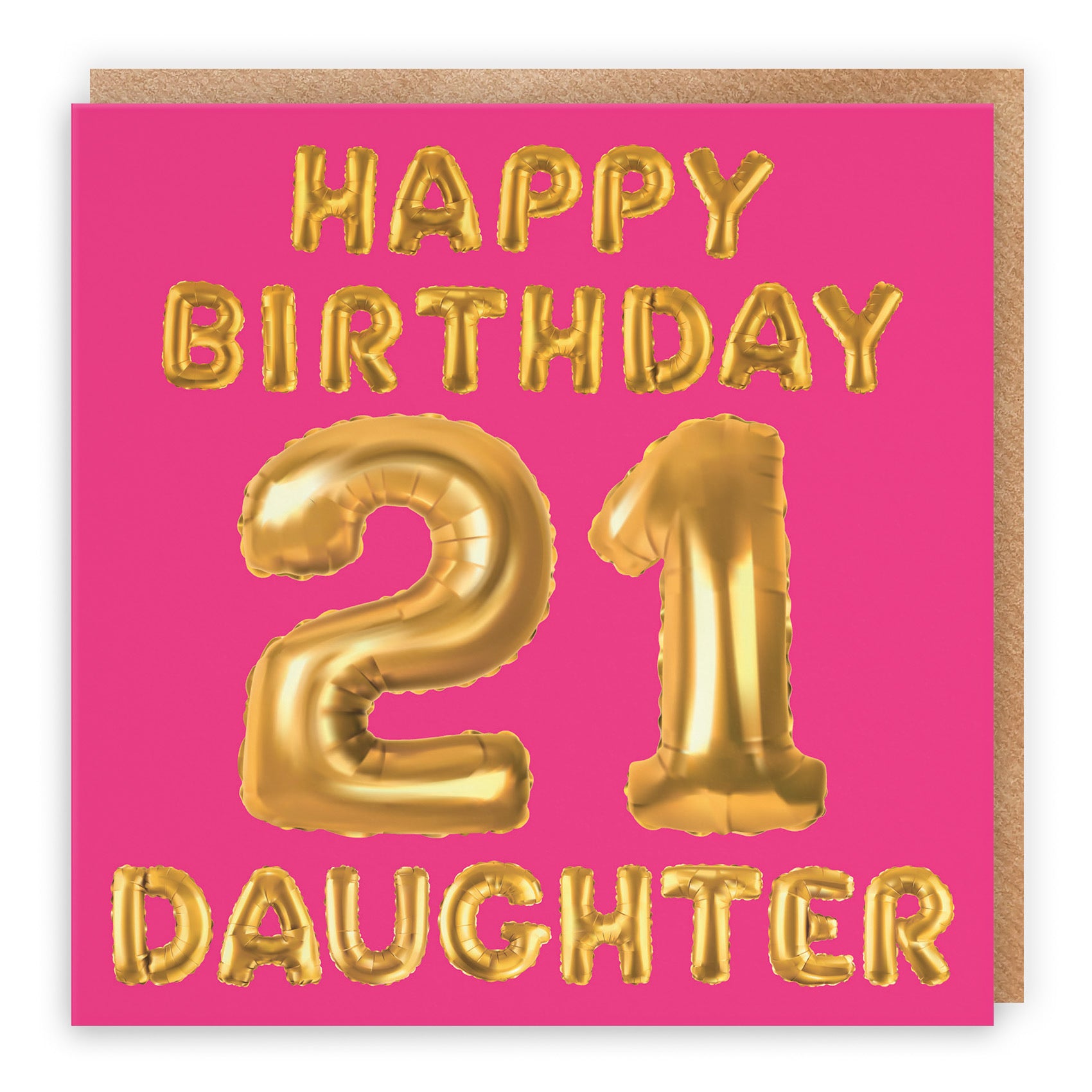 21st Daughter Birthday Card Balloon - Default Title (TH02680)