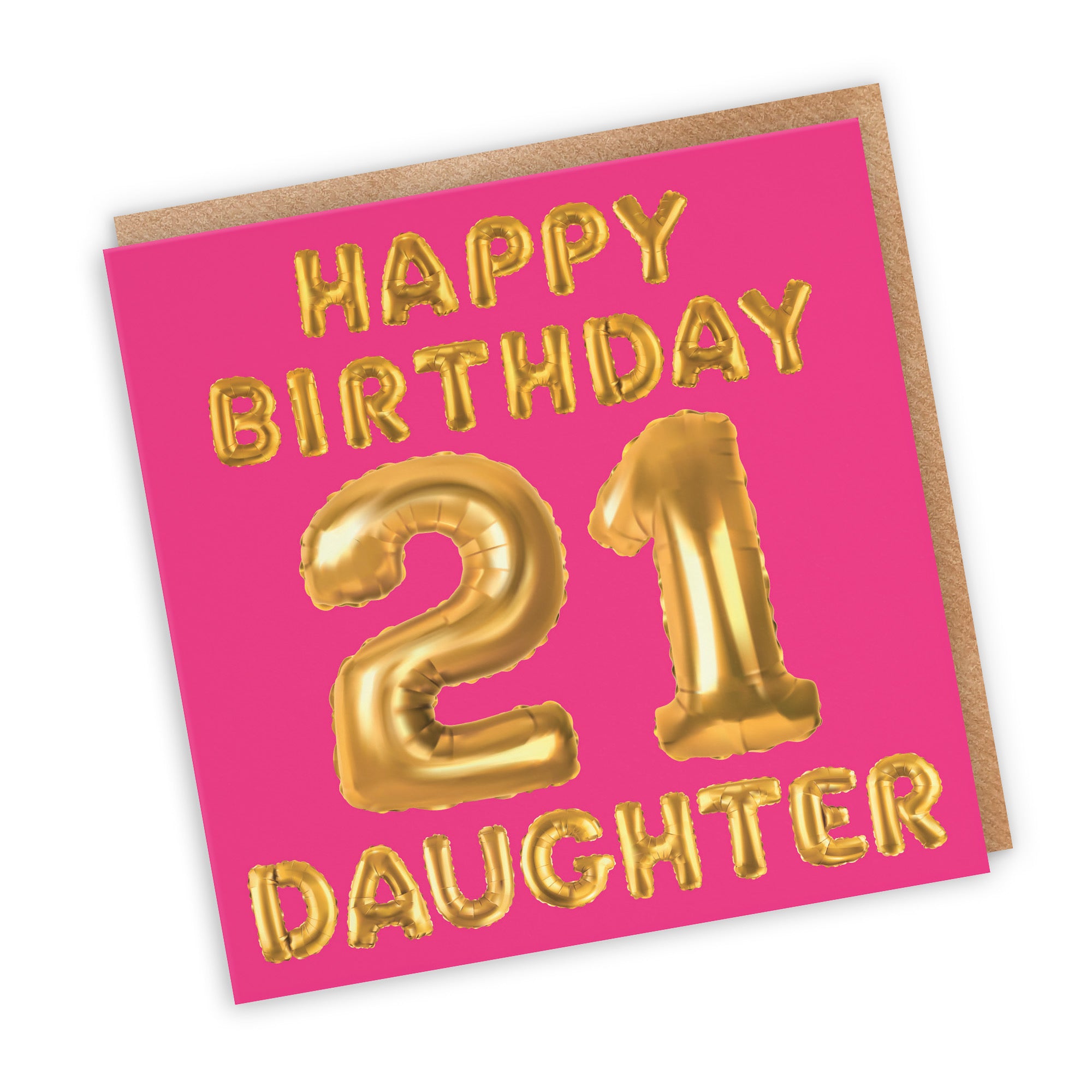 21st Daughter Birthday Card Balloon - Default Title (TH02680)