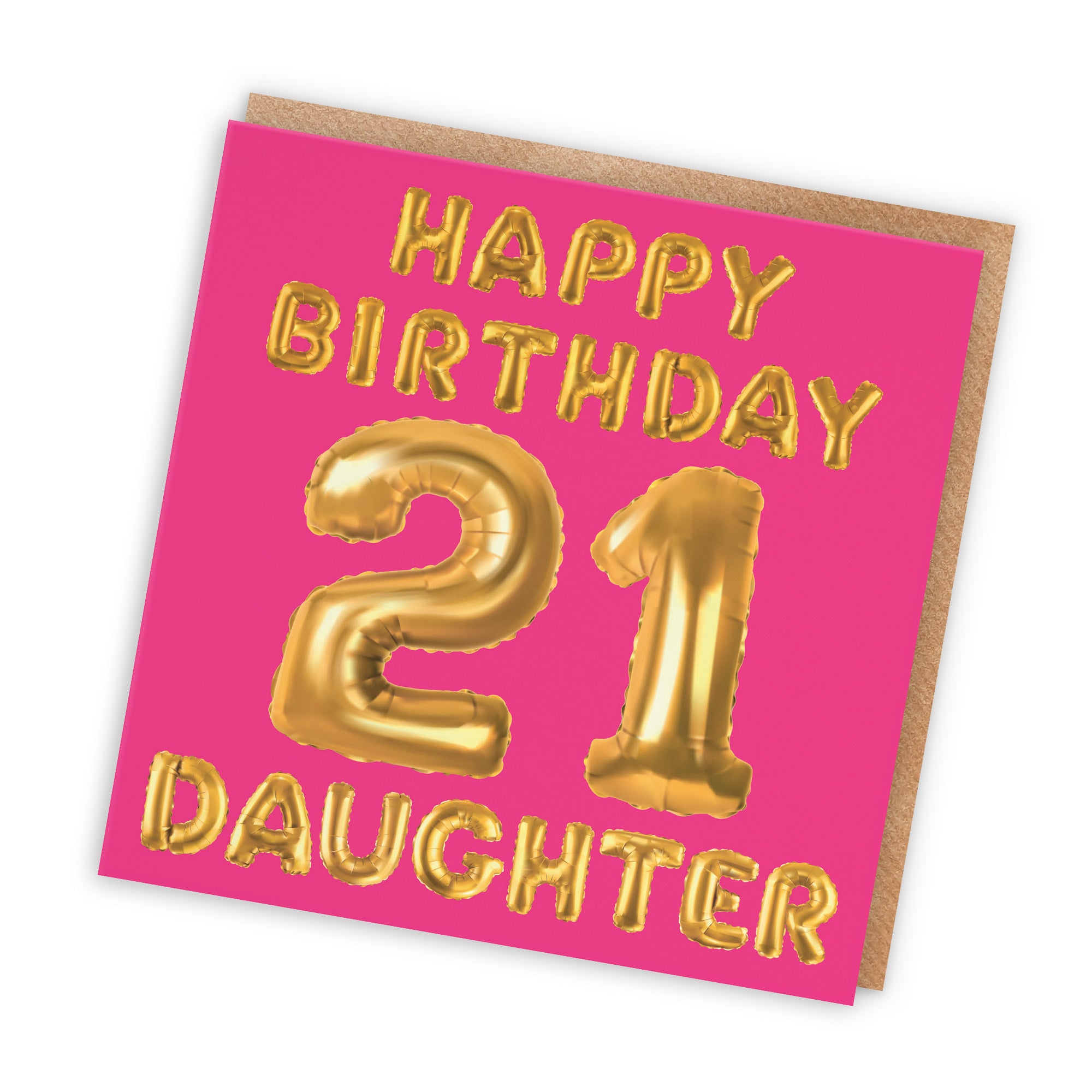 21st Daughter Birthday Card Balloon - Default Title (TH02680)