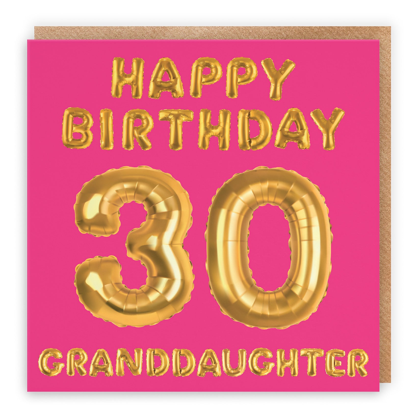 30th Granddaughter Birthday Card Balloon - Default Title (TH02683)