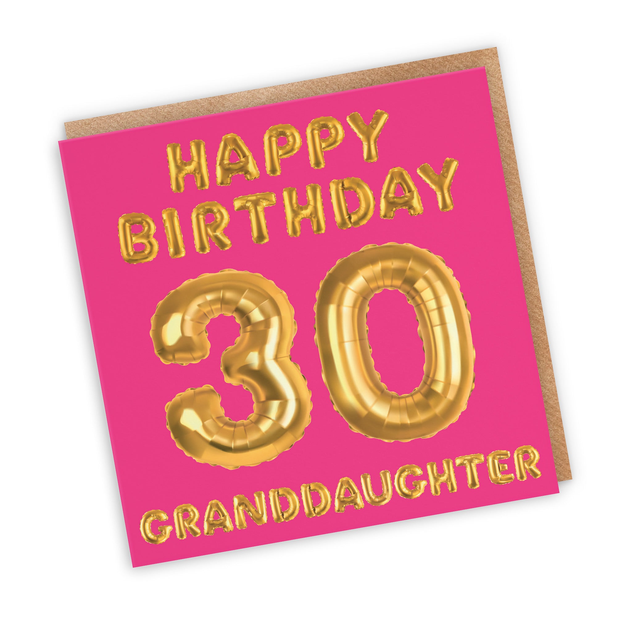 30th Granddaughter Birthday Card Balloon - Default Title (TH02683)