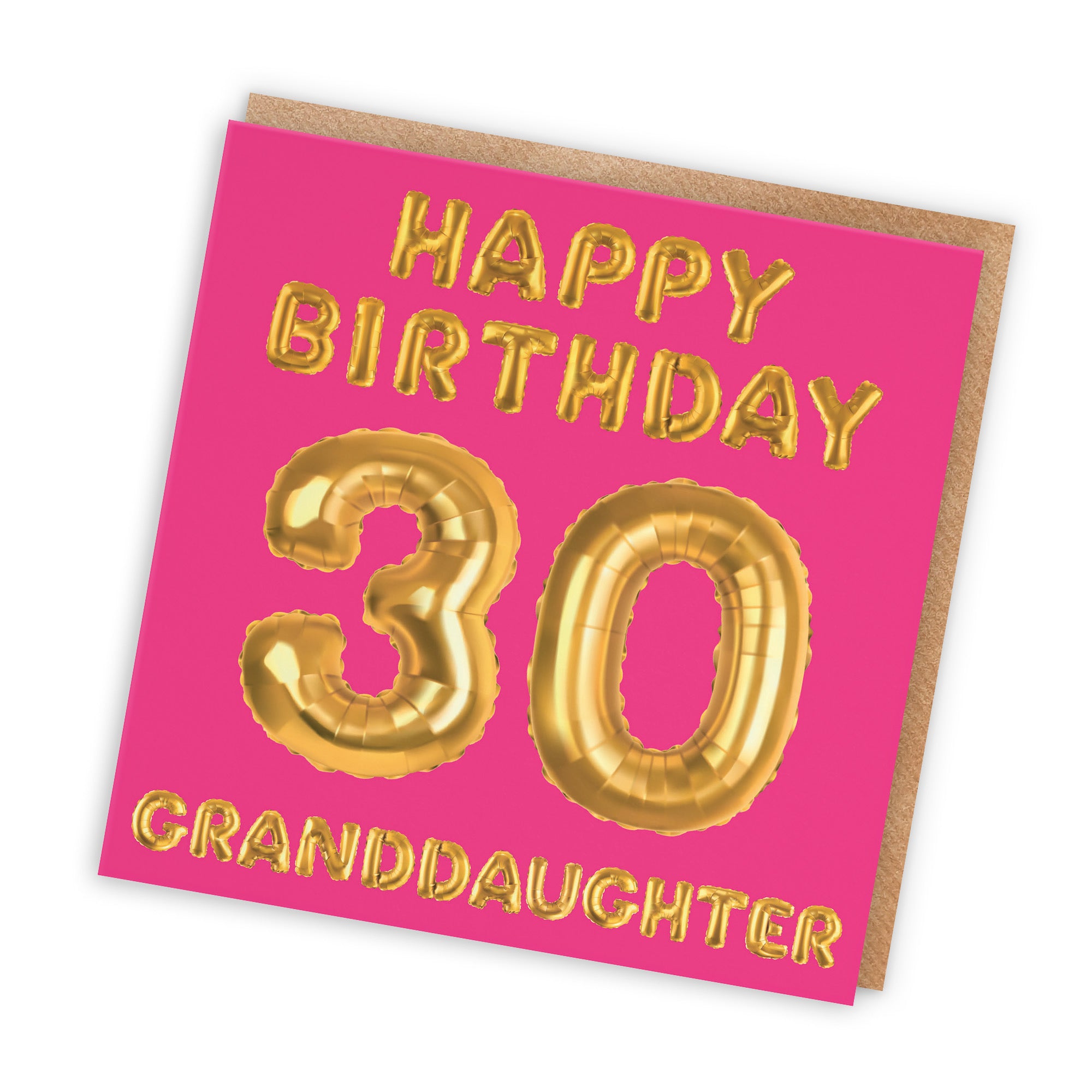 30th Granddaughter Birthday Card Balloon - Default Title (TH02683)