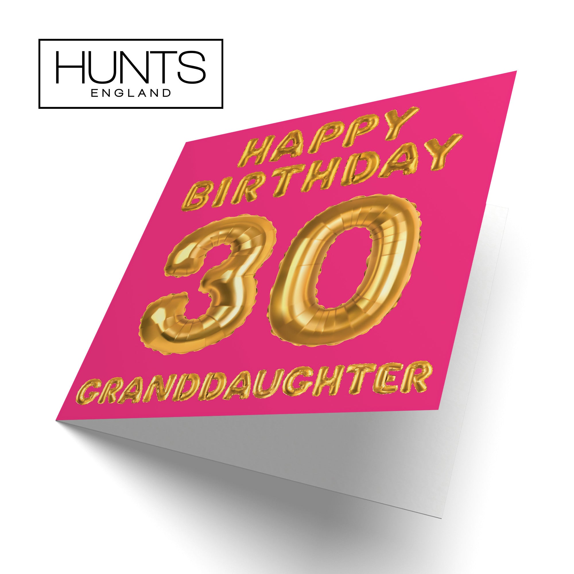 30th Granddaughter Birthday Card Balloon - Default Title (TH02683)
