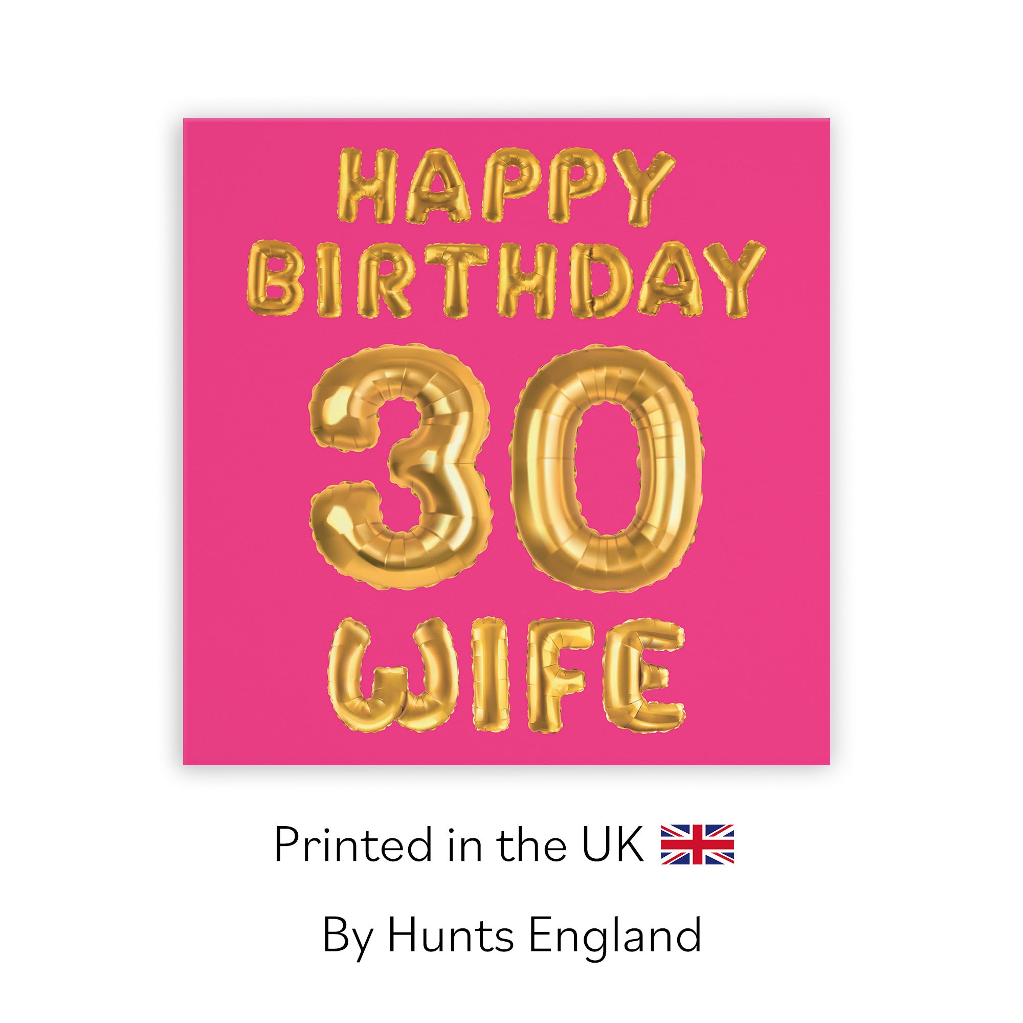 30th Wife Birthday Card Balloon - Default Title (TH02685)