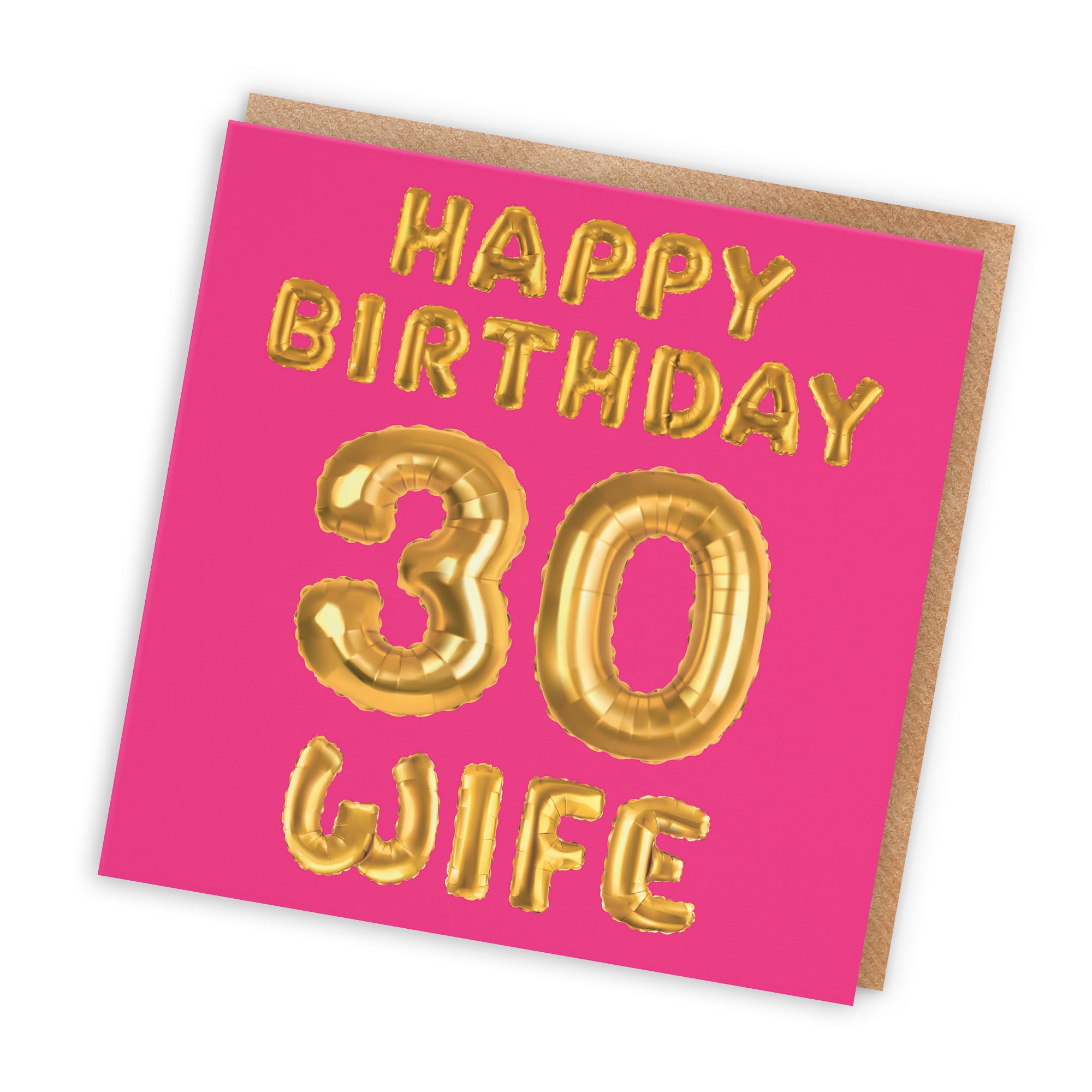 30th Wife Birthday Card Balloon - Default Title (TH02685)