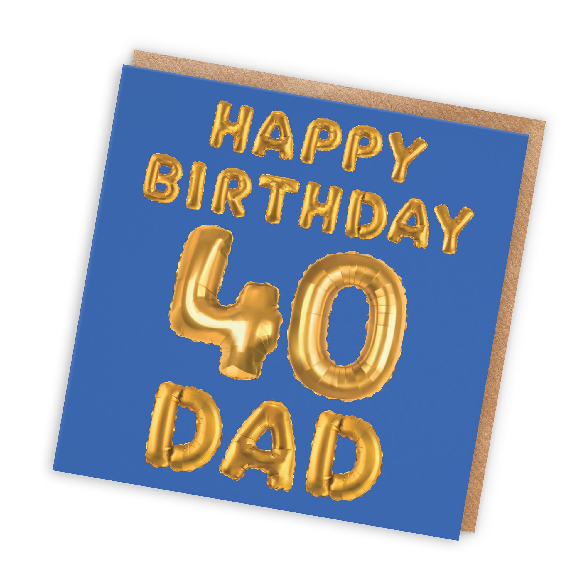 40th Dad Birthday Card Balloon - Default Title (TH02687)