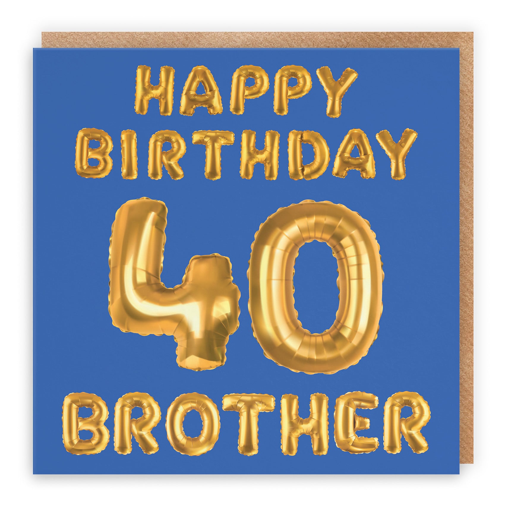 40th Brother Birthday Card Balloon - Default Title (TH02688)