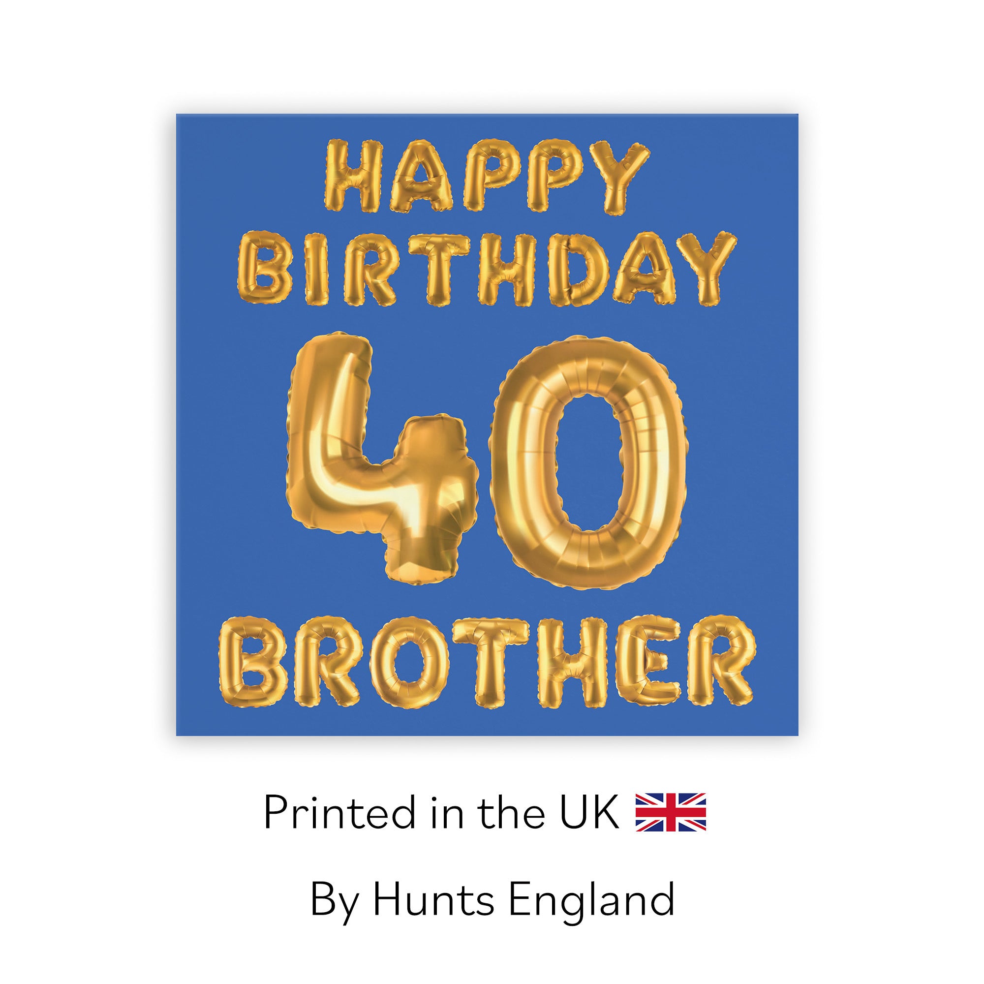 40th Brother Birthday Card Balloon - Default Title (TH02688)