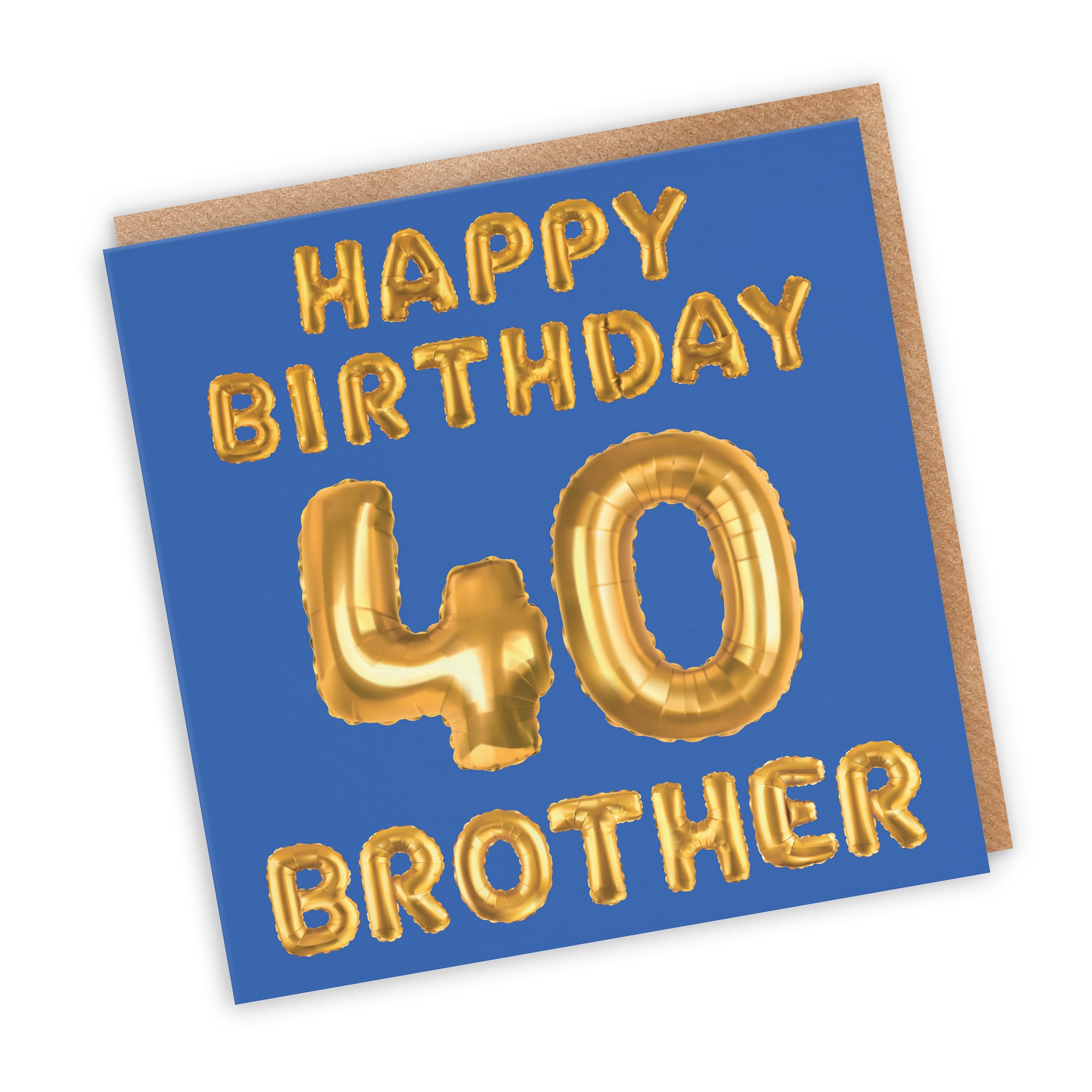 40th Brother Birthday Card Balloon - Default Title (TH02688)