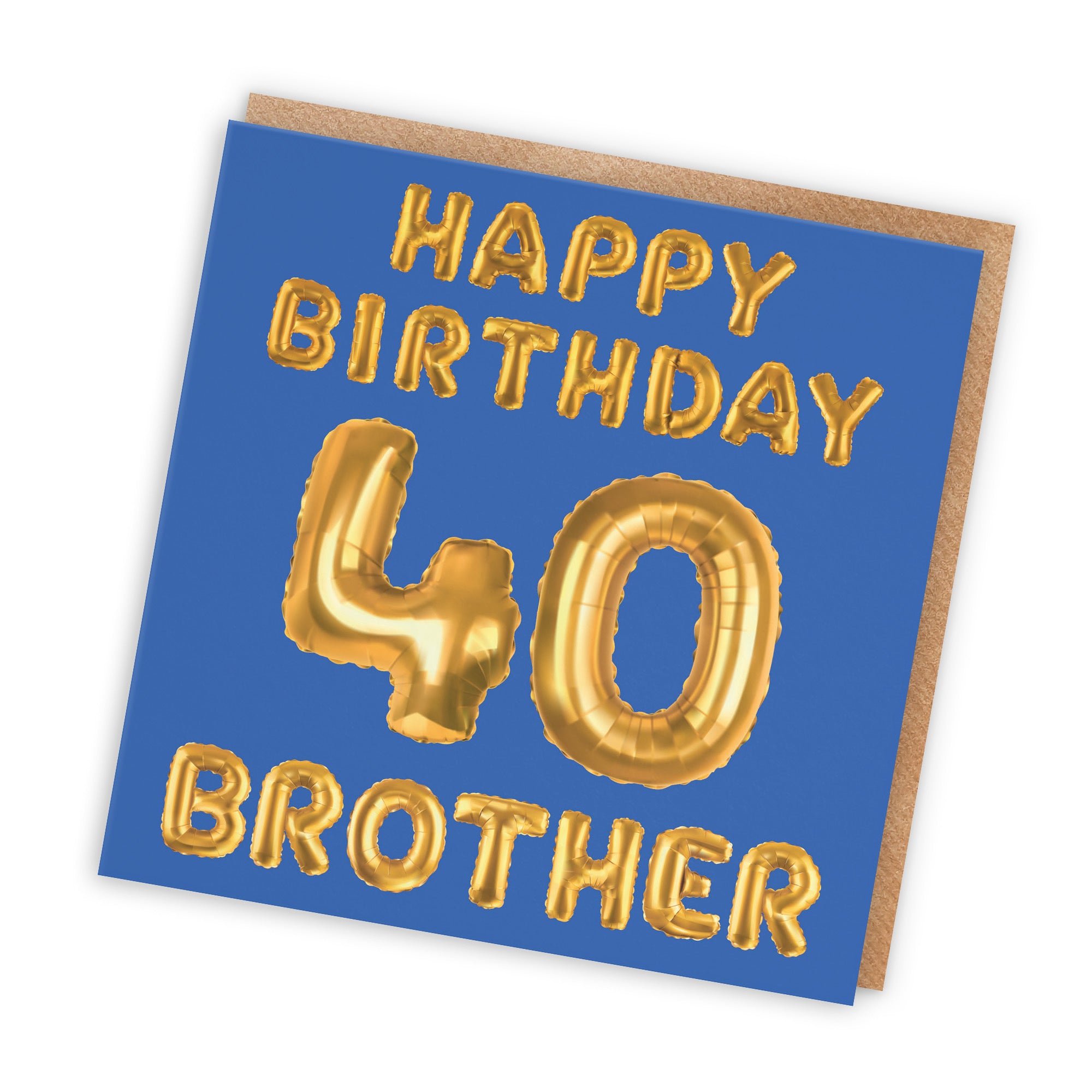 40th Brother Birthday Card Balloon - Default Title (TH02688)