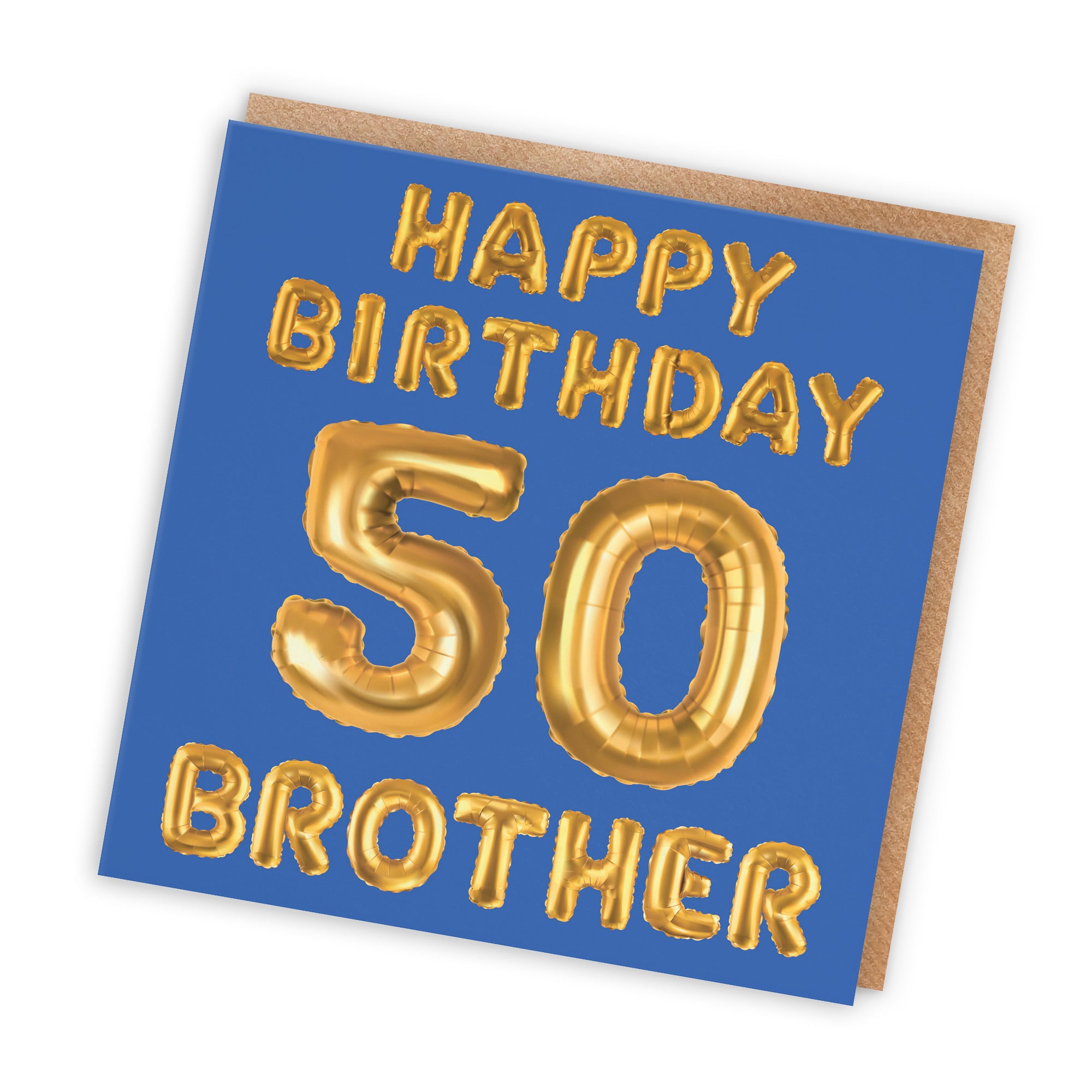 50th Brother Birthday Card Balloon - Default Title (TH02690)