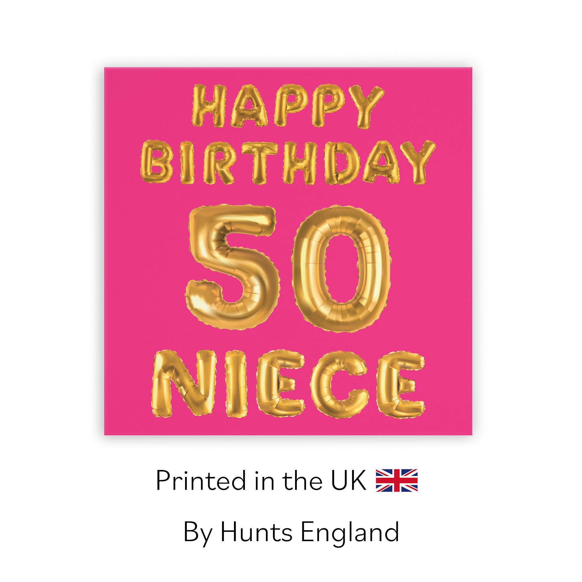 50th Niece Birthday Card Balloon - Default Title (TH02691)