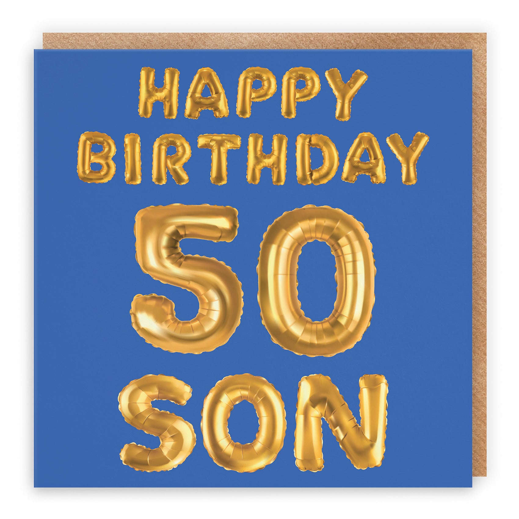 50th Son Birthday Card Balloon - Default Title (TH02693)