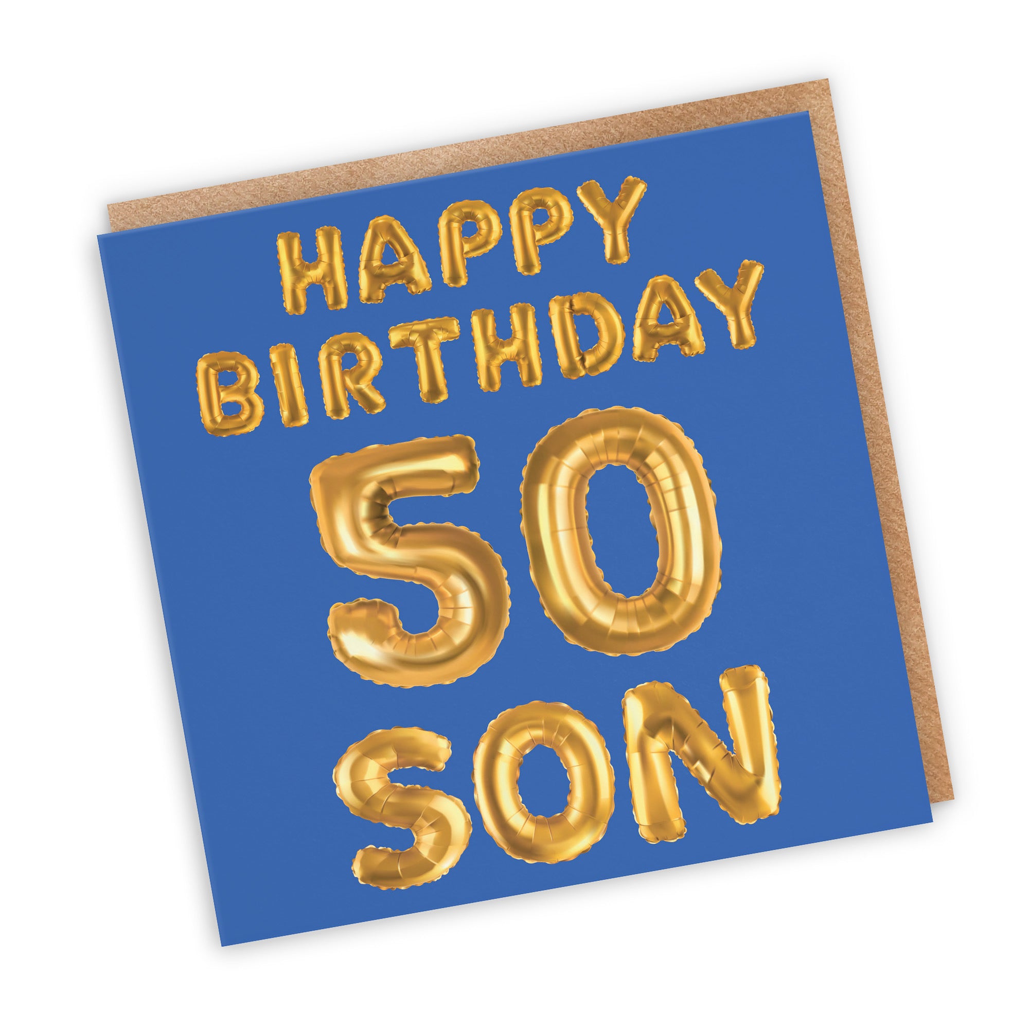 50th Son Birthday Card Balloon - Default Title (TH02693)