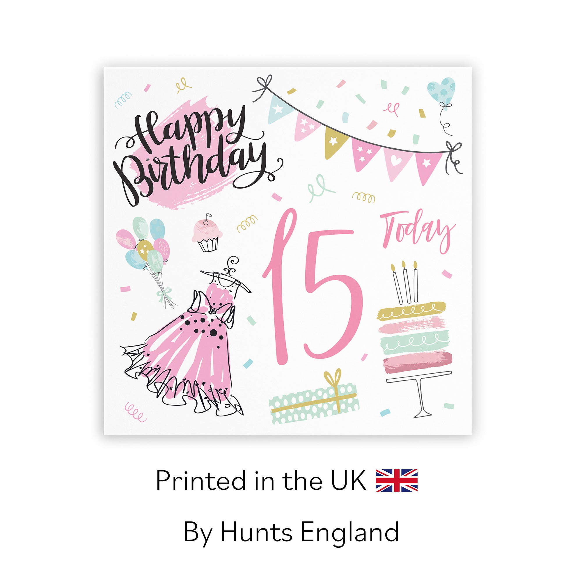 15th Girl Birthday Card Party - Default Title (TH02702)