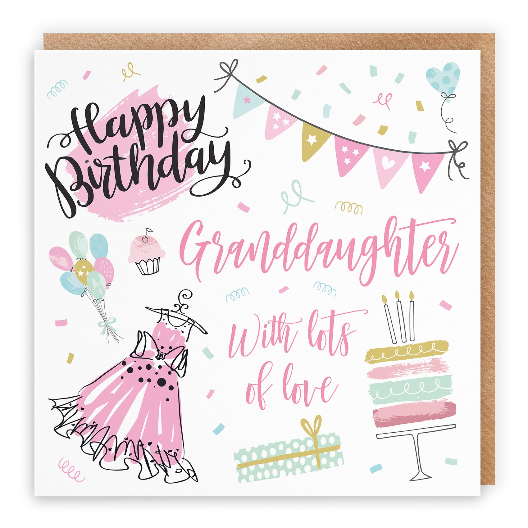 Granddaughter Birthday Card Party - Default Title (TH02705)