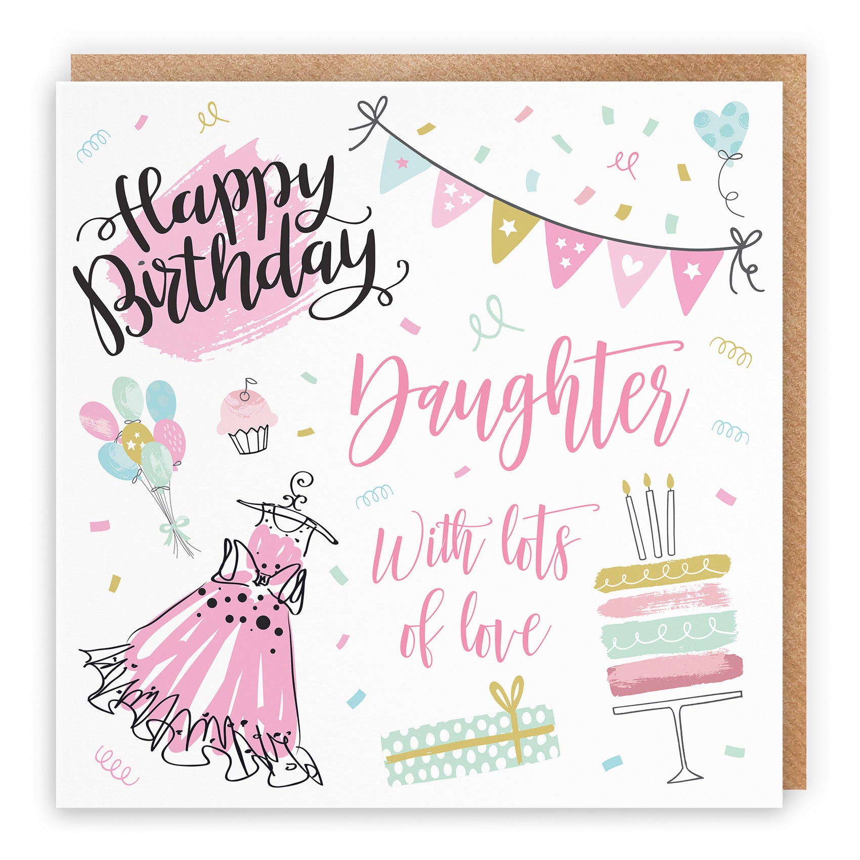 Daughter Birthday Card Party - Default Title (TH02706)