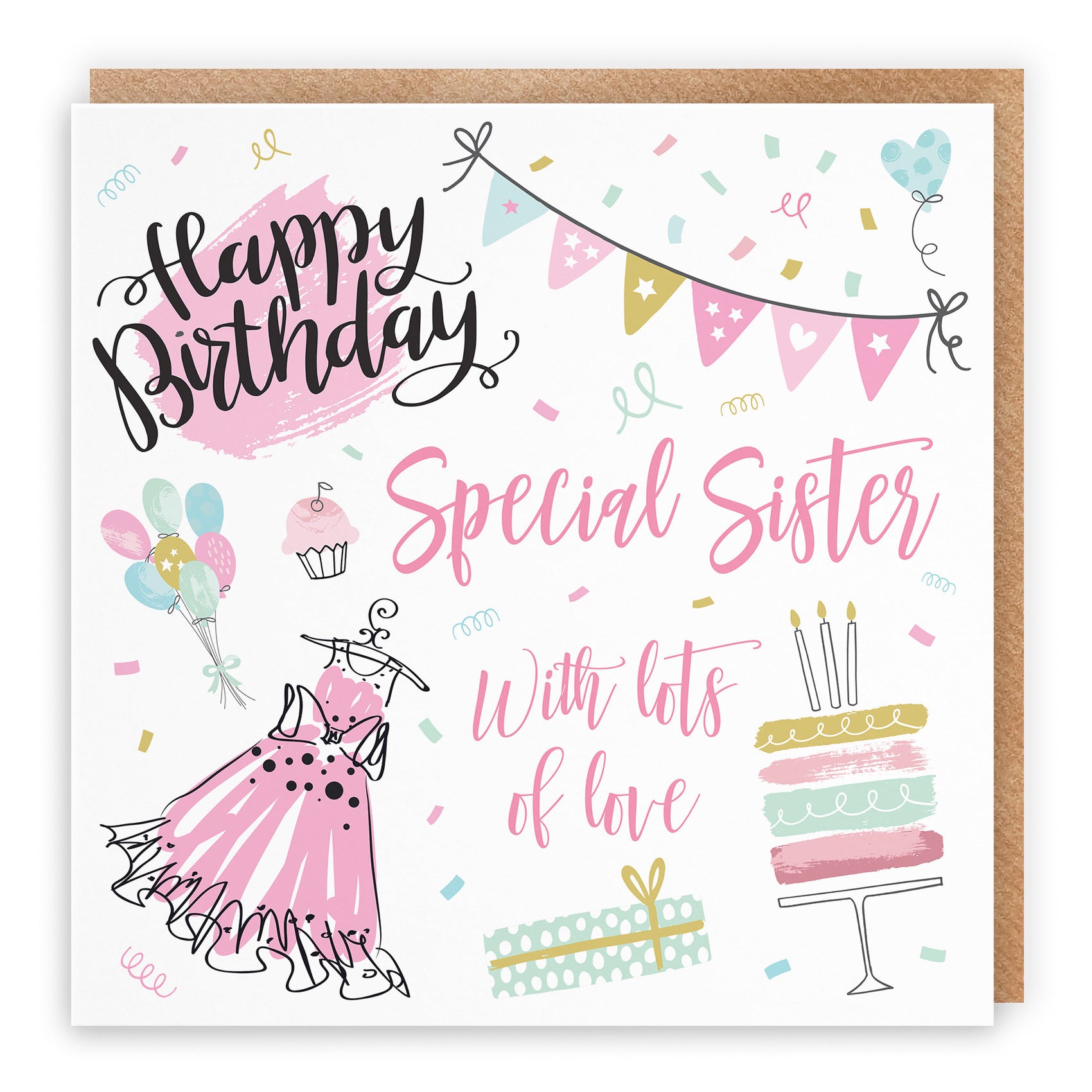 Sister Birthday Card Party - Default Title (TH02707)