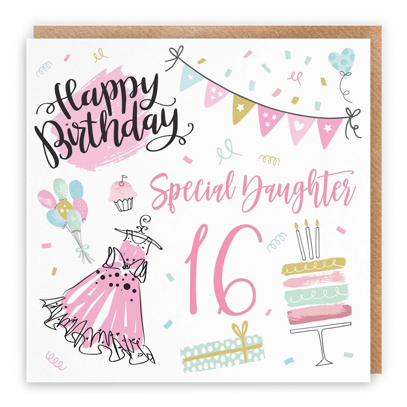 16th Daughter Birthday Card Party - Default Title (TH02708)