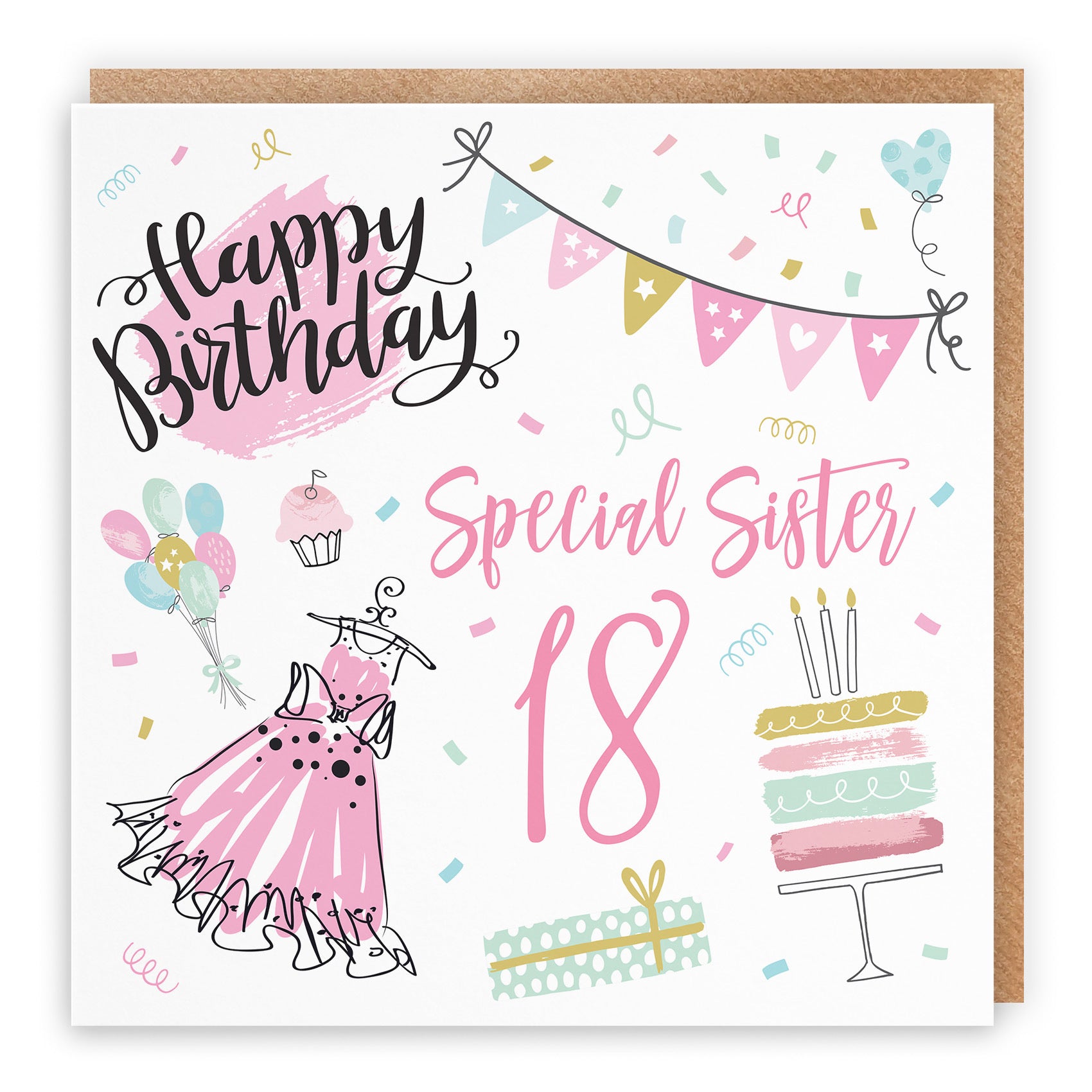18th Sister Birthday Card Party - Default Title (TH02710)