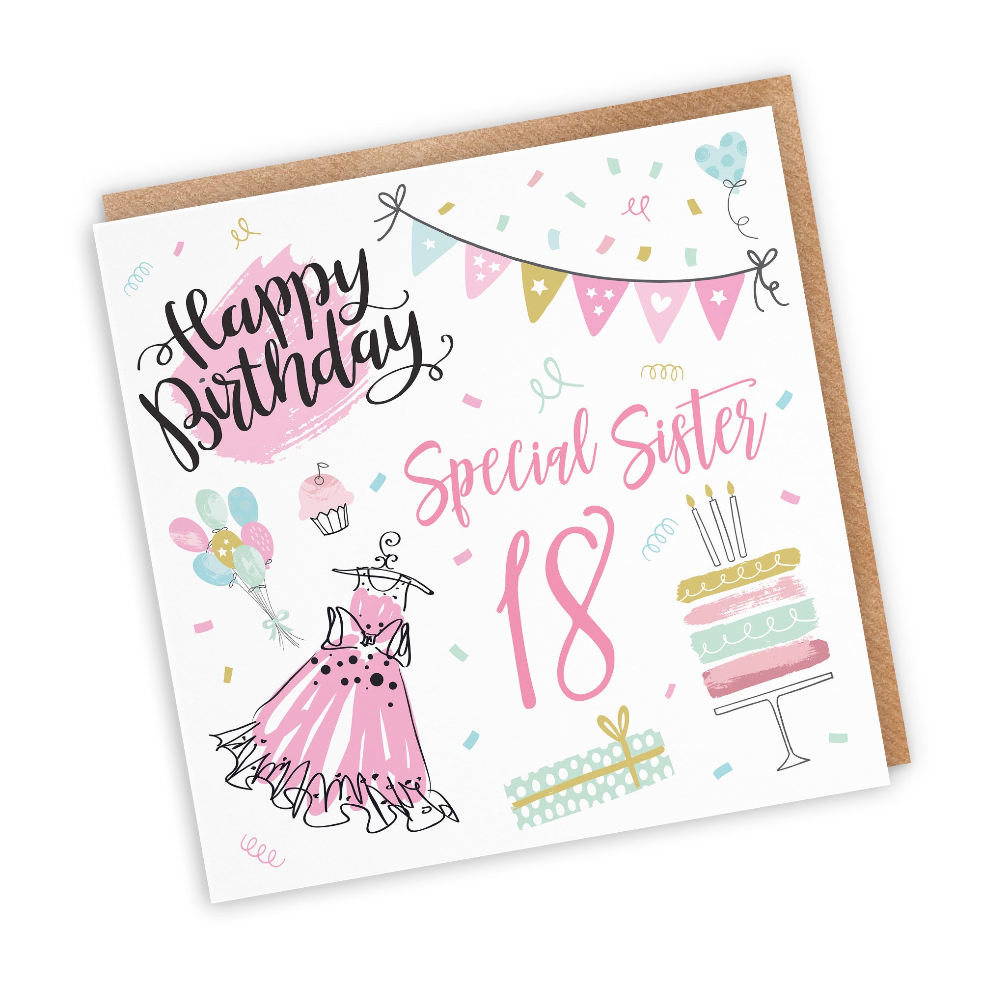 18th Sister Birthday Card Party - Default Title (TH02710)