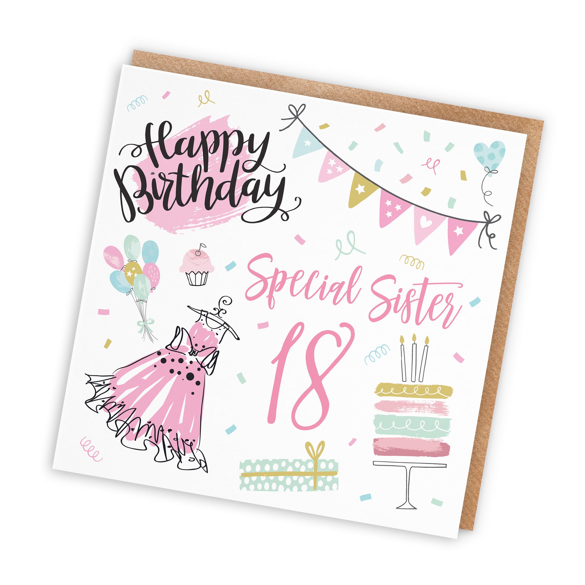 18th Sister Birthday Card Party - Default Title (TH02710)