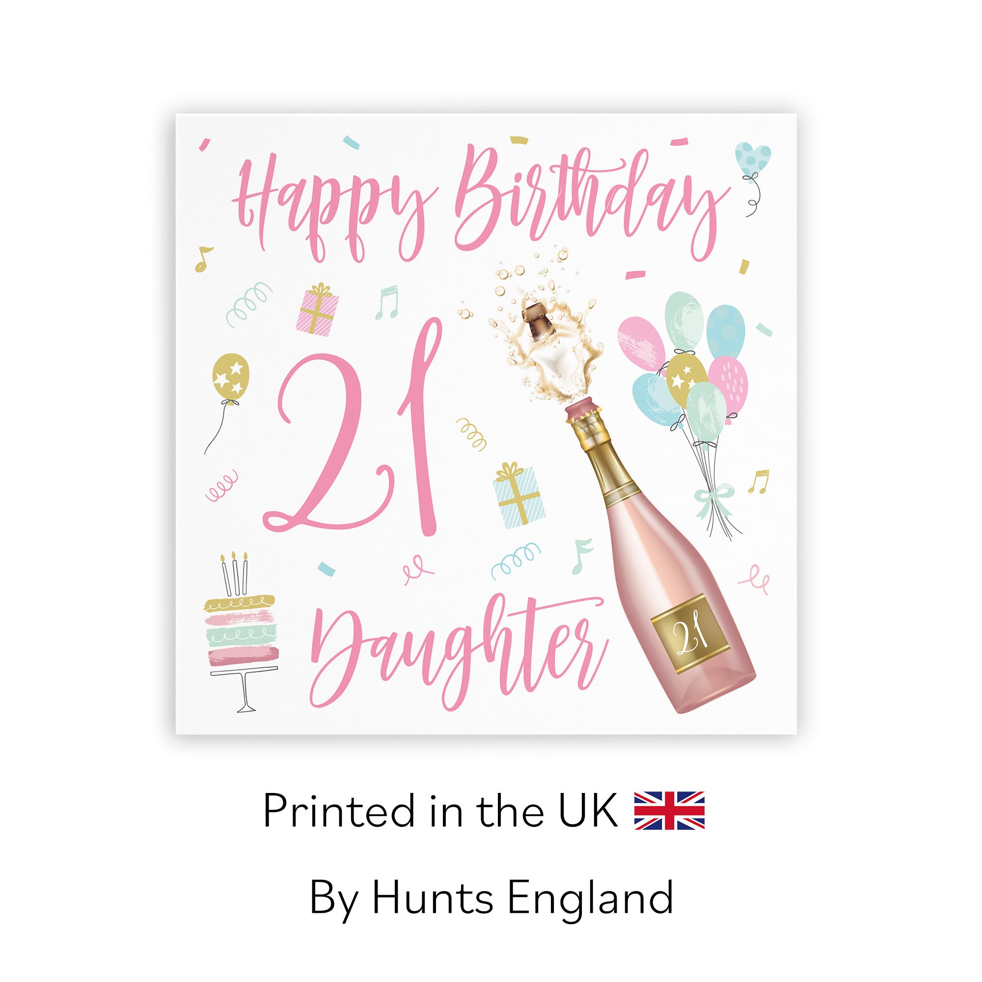 21st Daughter Birthday Card Champagne - Default Title (TH02711)