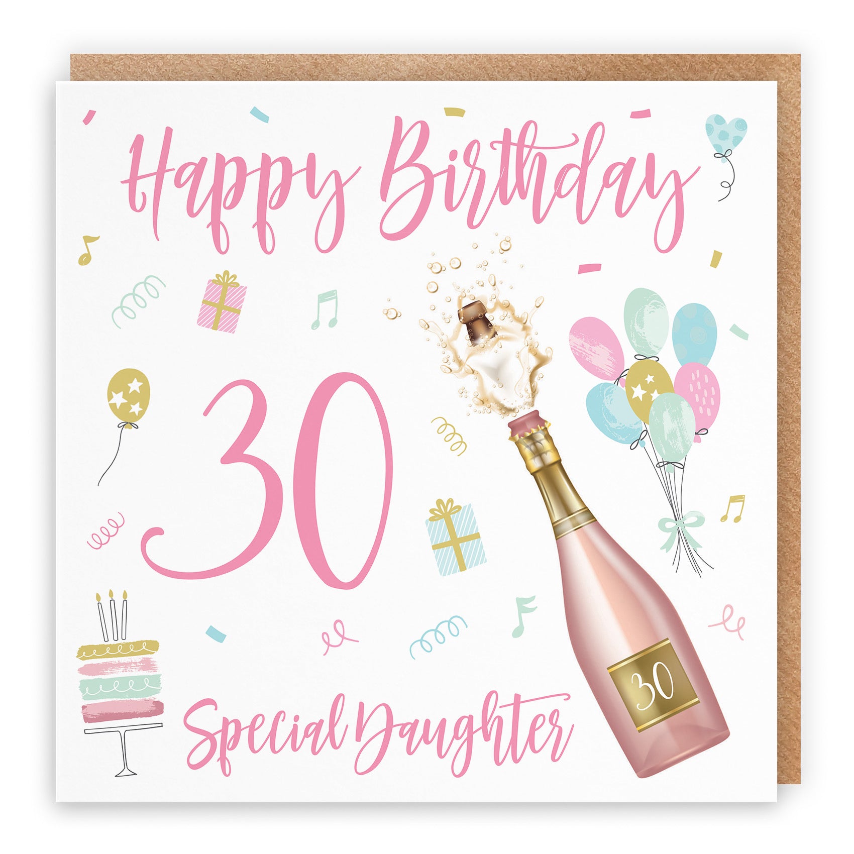 30th Daughter Birthday Card Champagne - Default Title (TH02712)