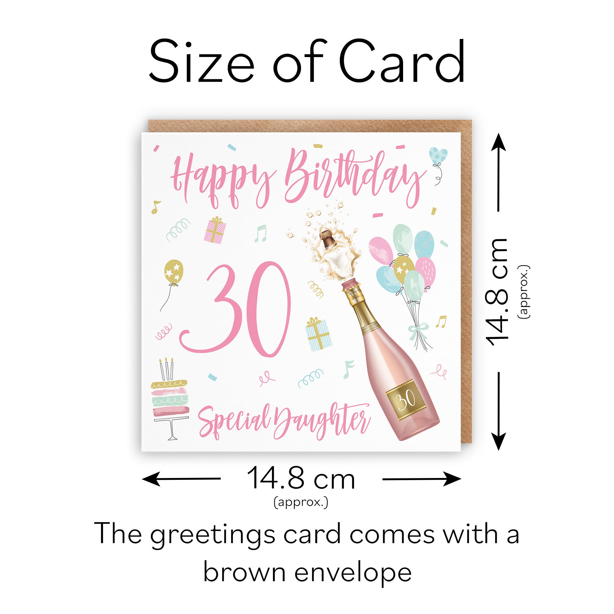 30th Daughter Birthday Card Champagne - Default Title (TH02712)