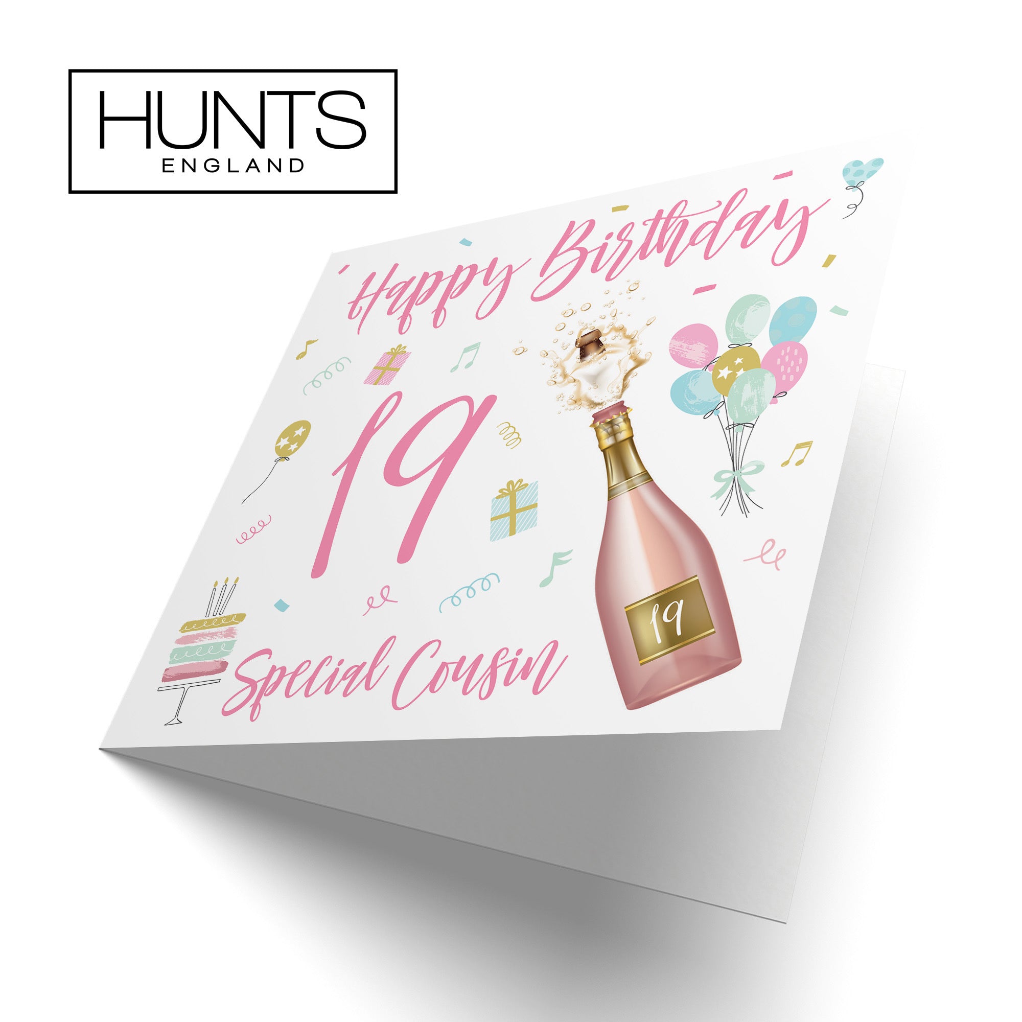 19th Cousin Female Birthday Card Champagne - Default Title (TH02713)