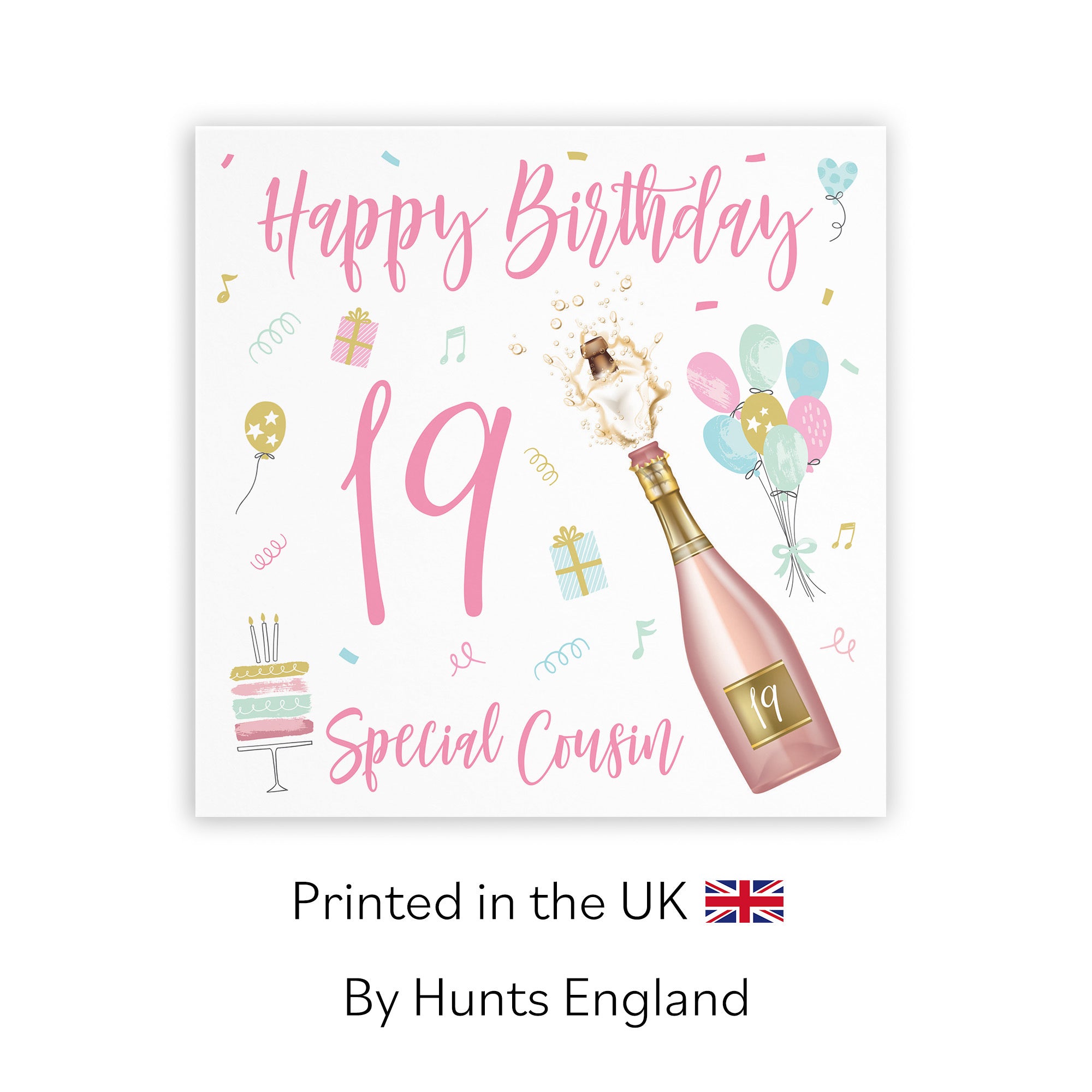 19th Cousin Female Birthday Card Champagne - Default Title (TH02713)