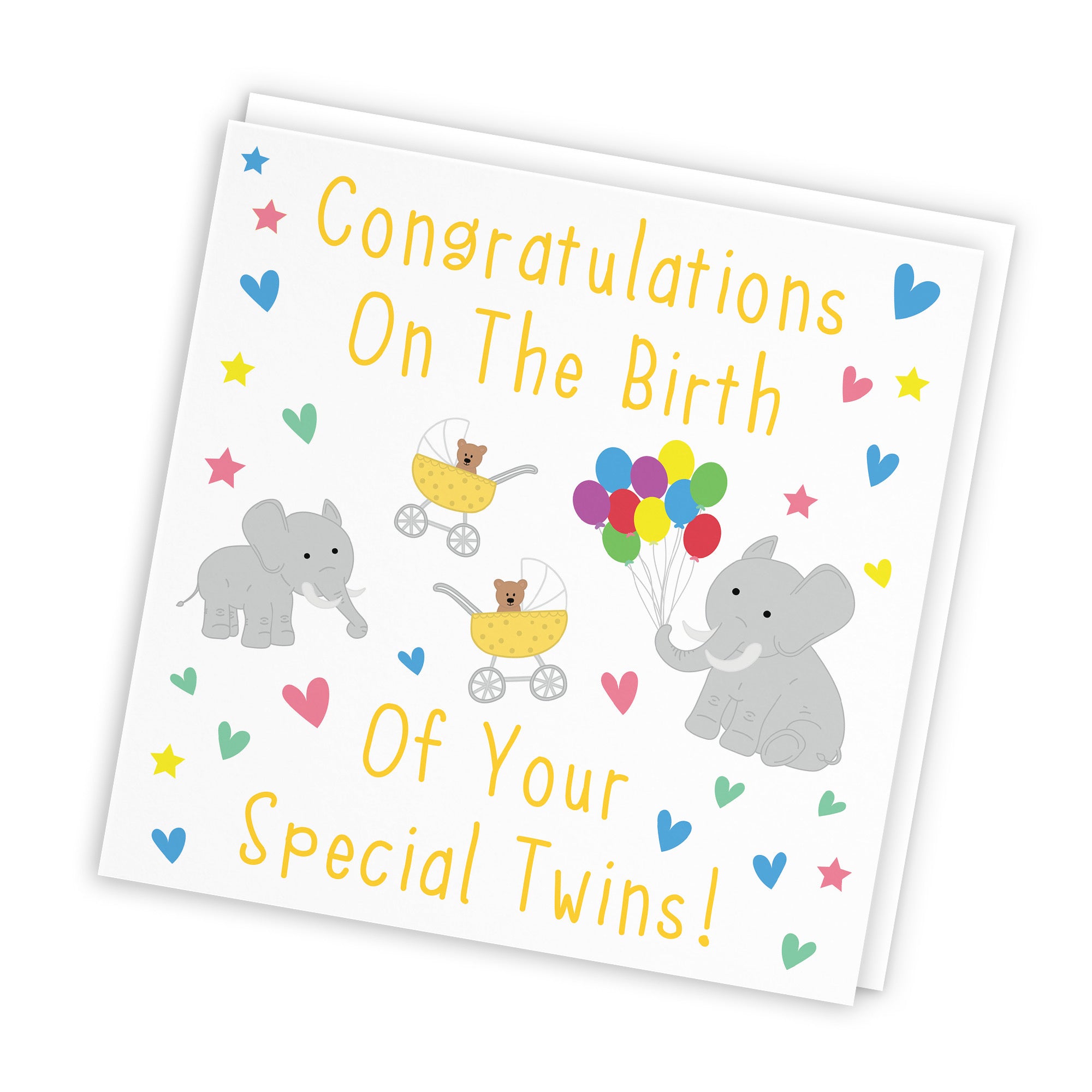 Congratulations New Baby Twins Card Iconic - Default Title (TH02714)