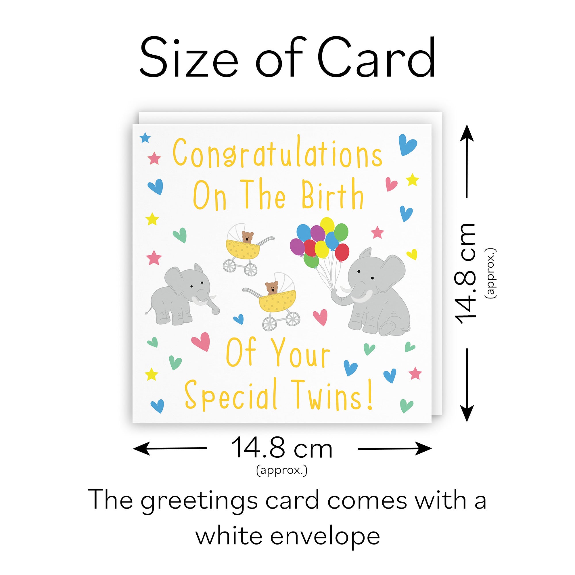 Congratulations New Baby Twins Card Iconic - Default Title (TH02714)