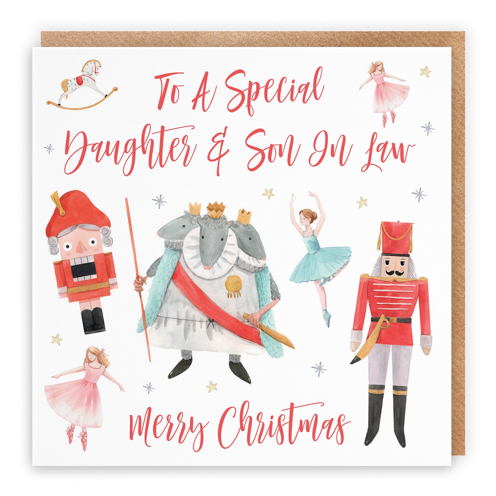 Daughter And Son In Law Christmas Card Nutcracker - Default Title (TH02716)