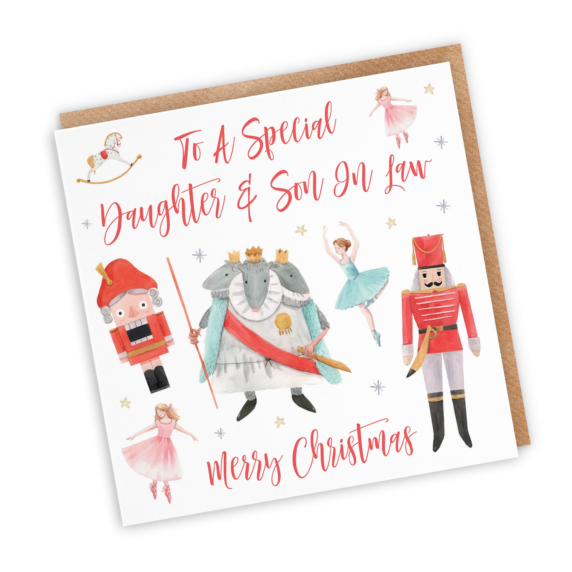 Daughter And Son In Law Christmas Card Nutcracker - Default Title (TH02716)
