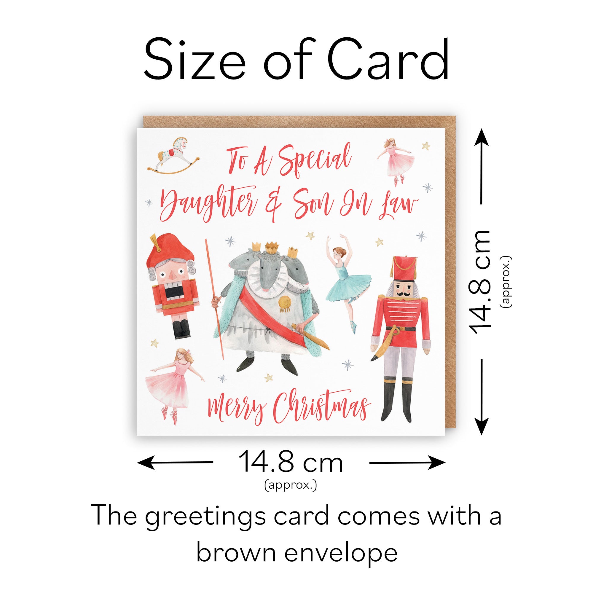 Daughter And Son In Law Christmas Card Nutcracker - Default Title (TH02716)