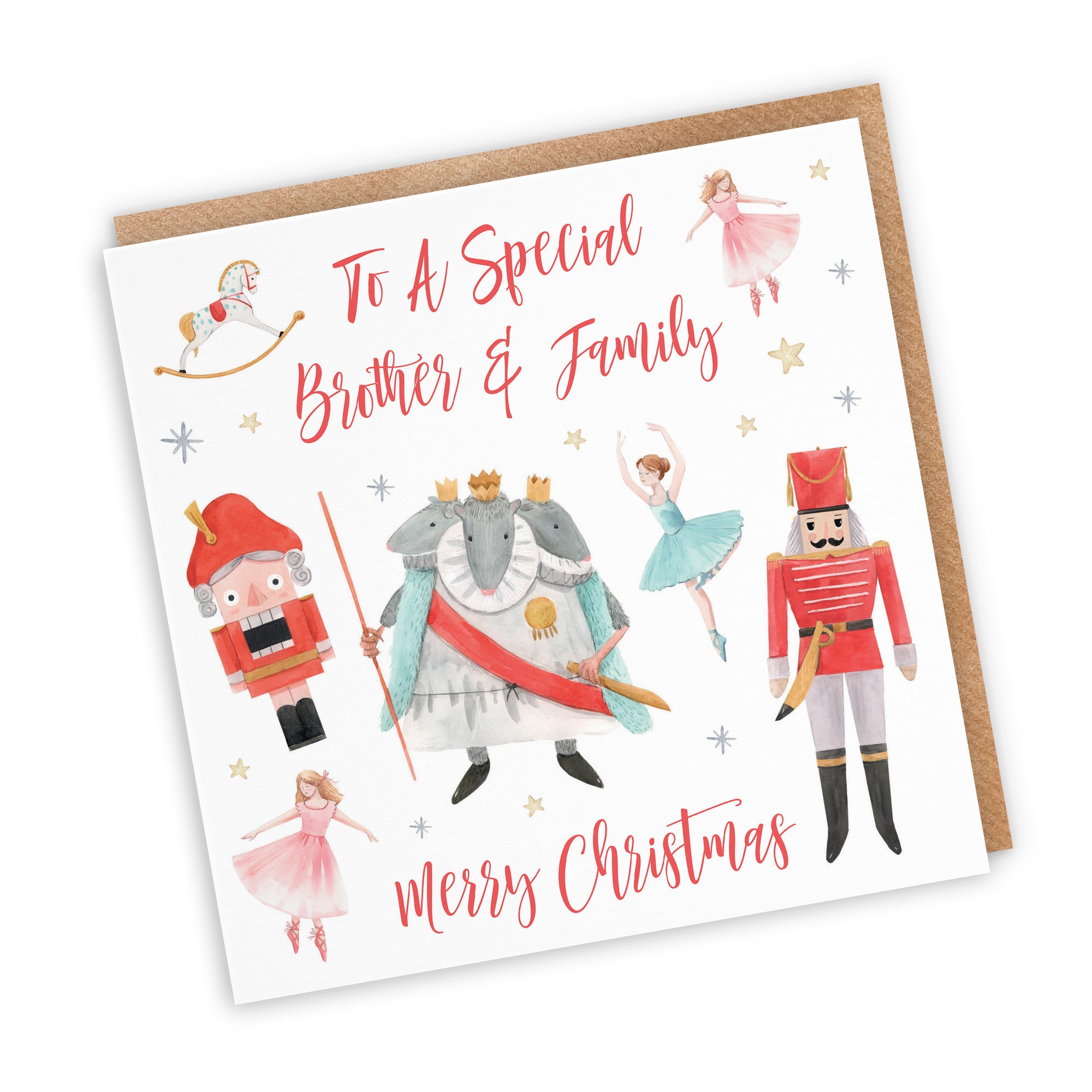 Brother And Family Christmas Card Nutcracker - Default Title (TH02718)