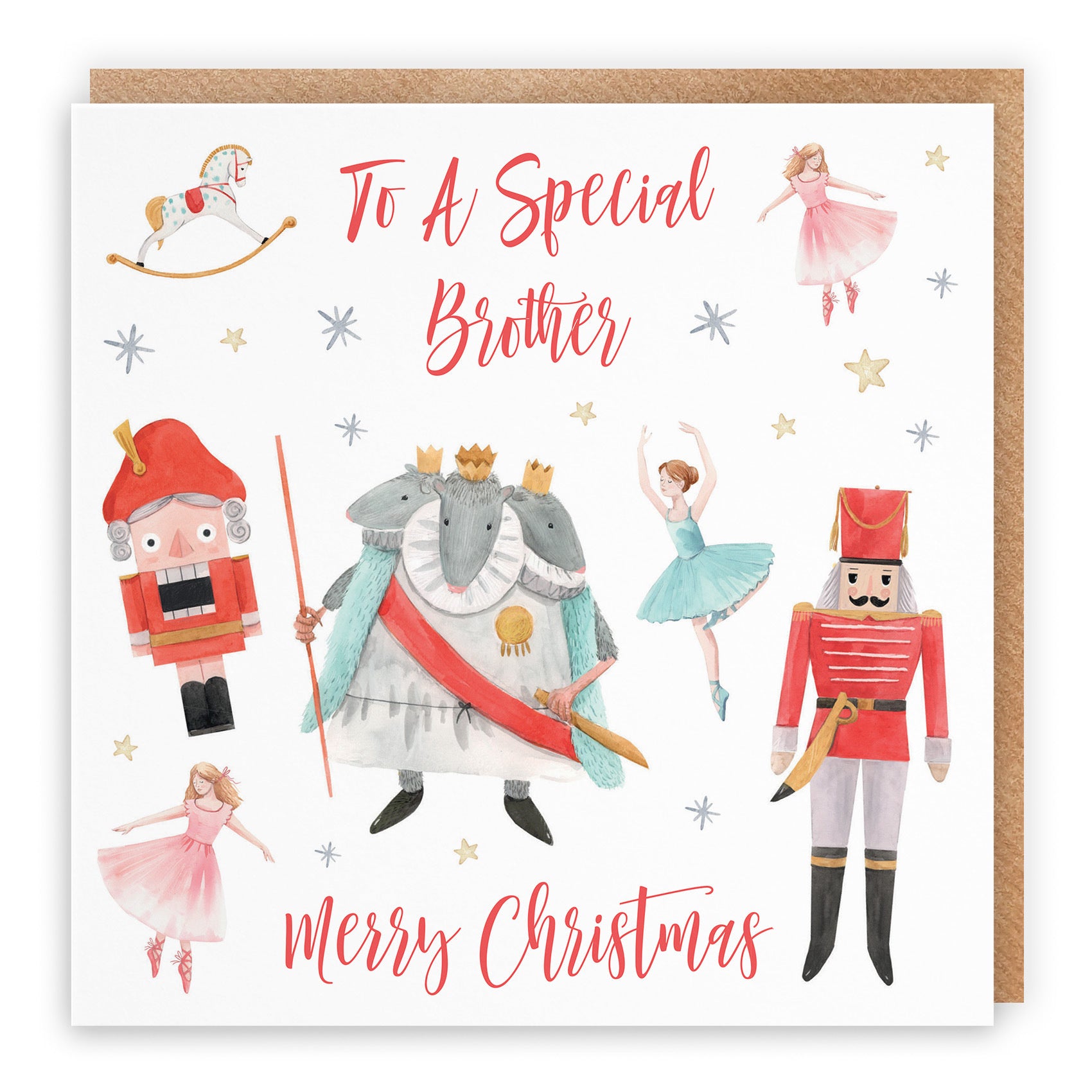 Brother Christmas Card Nutcracker - Default Title (TH02720)