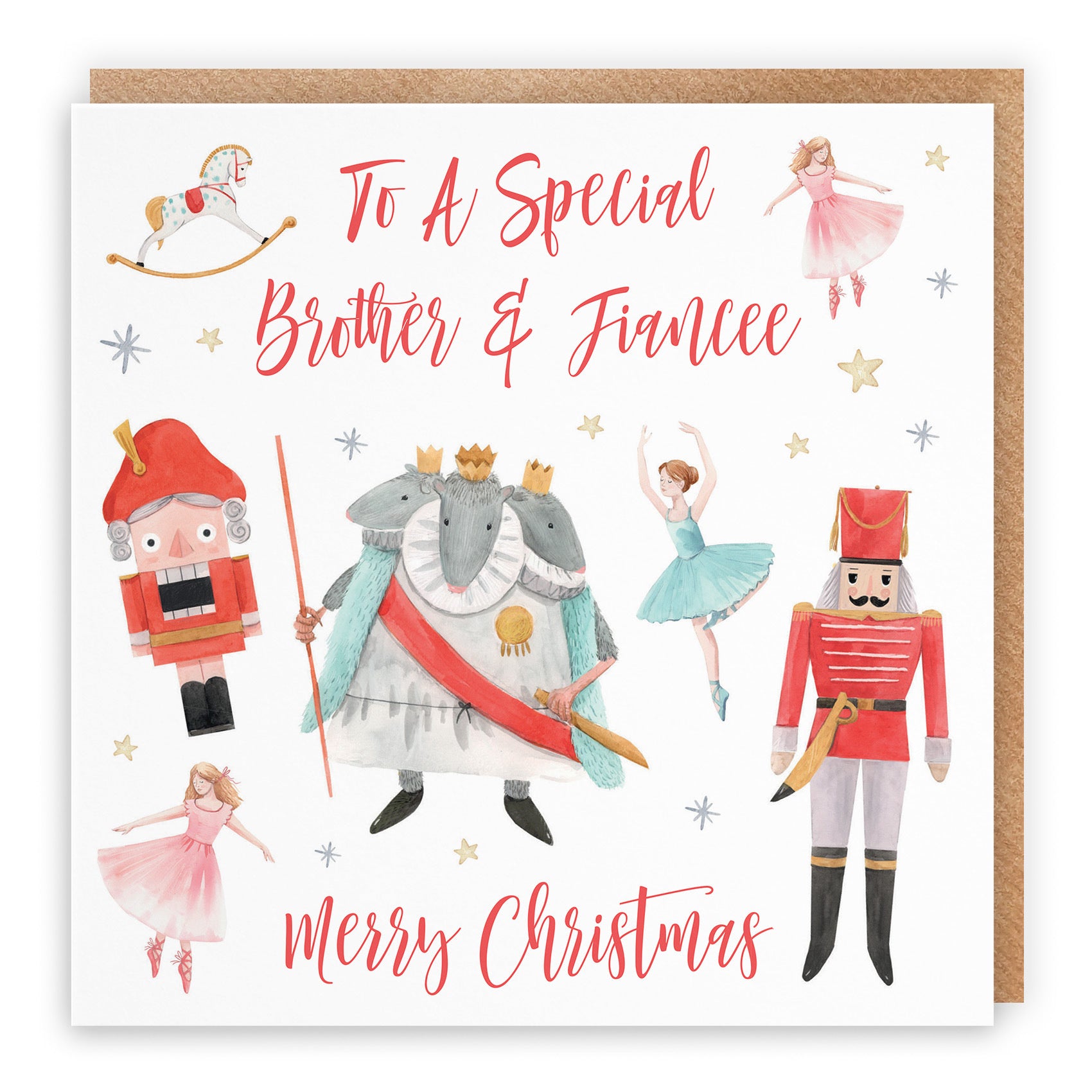 Brother And Fiancee Christmas Card Nutcracker - Default Title (TH02722)