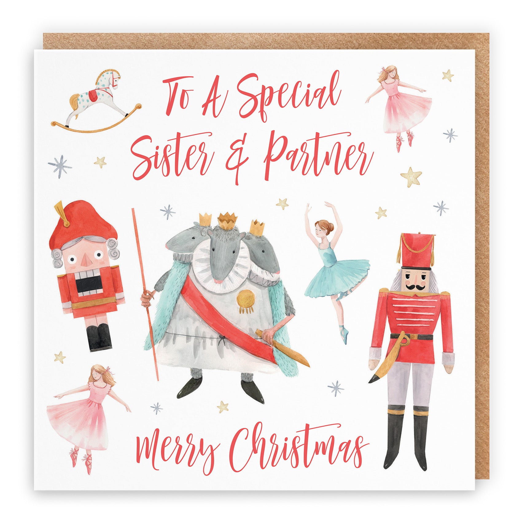 Sister And Partner Christmas Card Nutcracker - Default Title (TH02725)