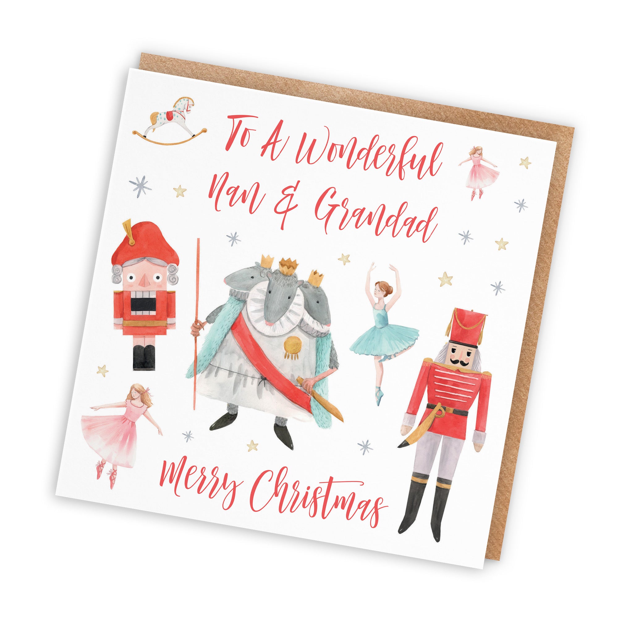 Nan And Grandad Christmas Card Nutcracker - Default Title (TH02731)