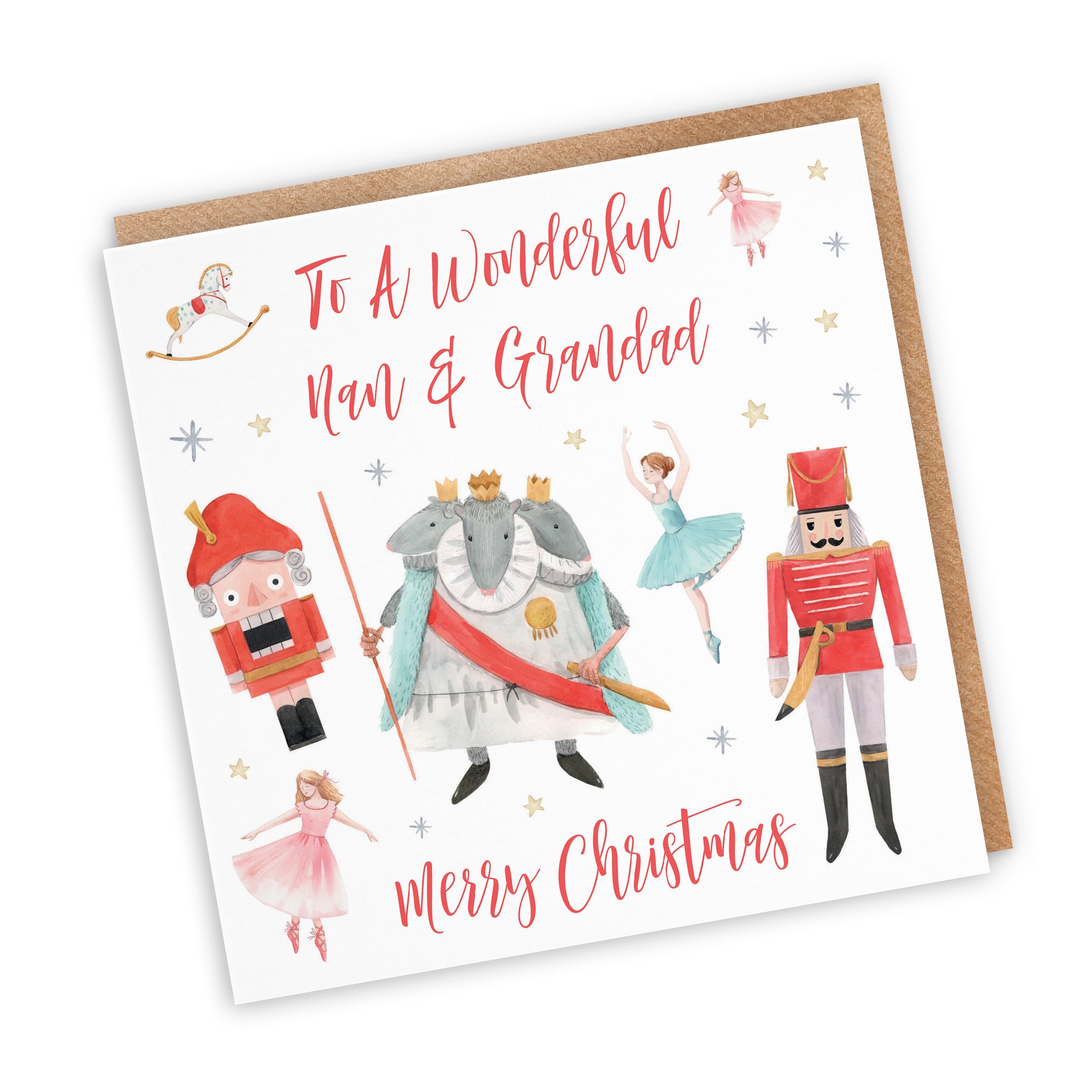 Nan And Grandad Christmas Card Nutcracker - Default Title (TH02731)