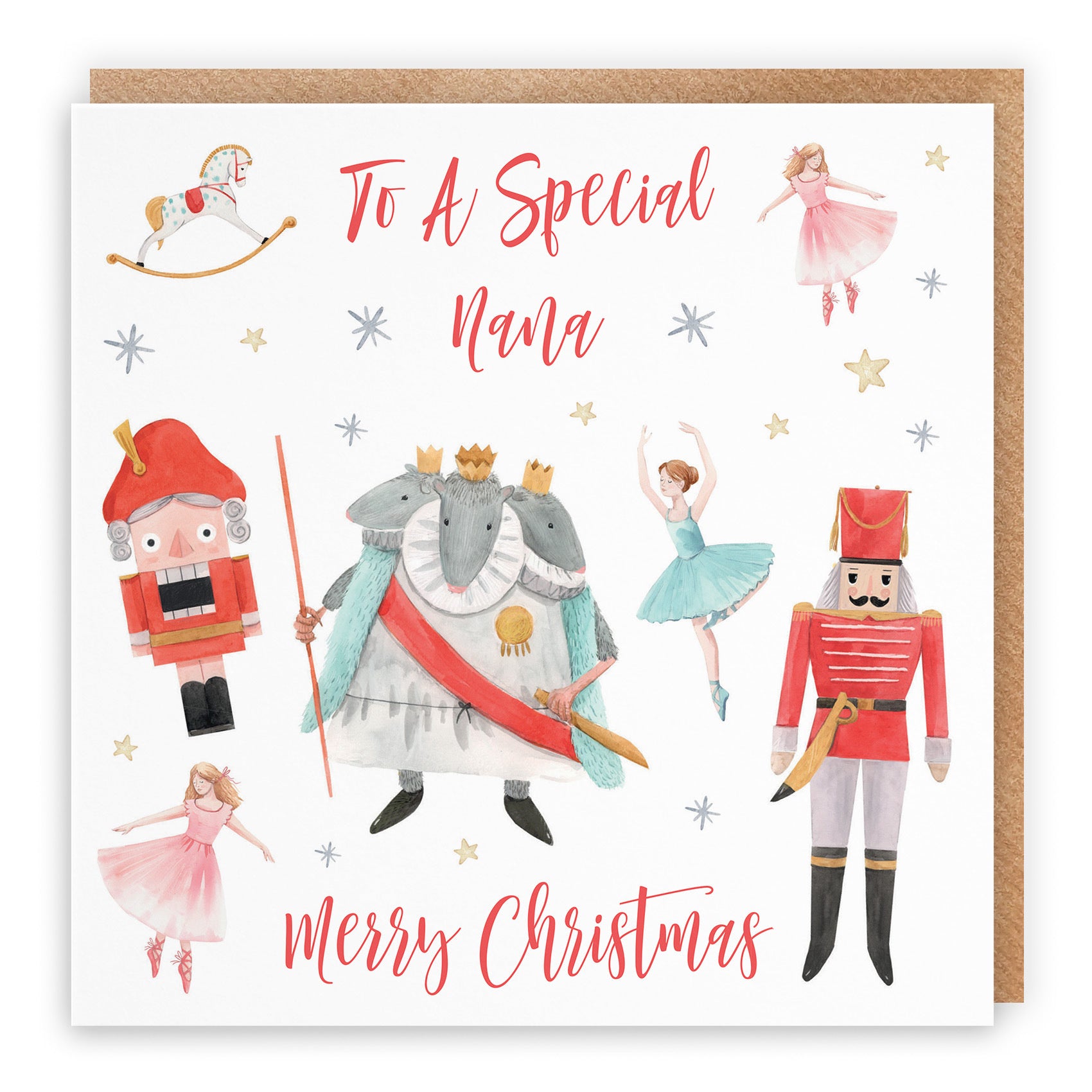 Nana Christmas Card Nutcracker - Default Title (TH02734)