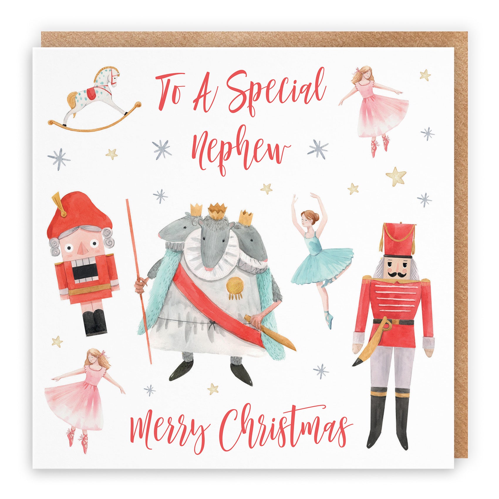 Nephew Christmas Card Nutcracker - Default Title (TH02738)