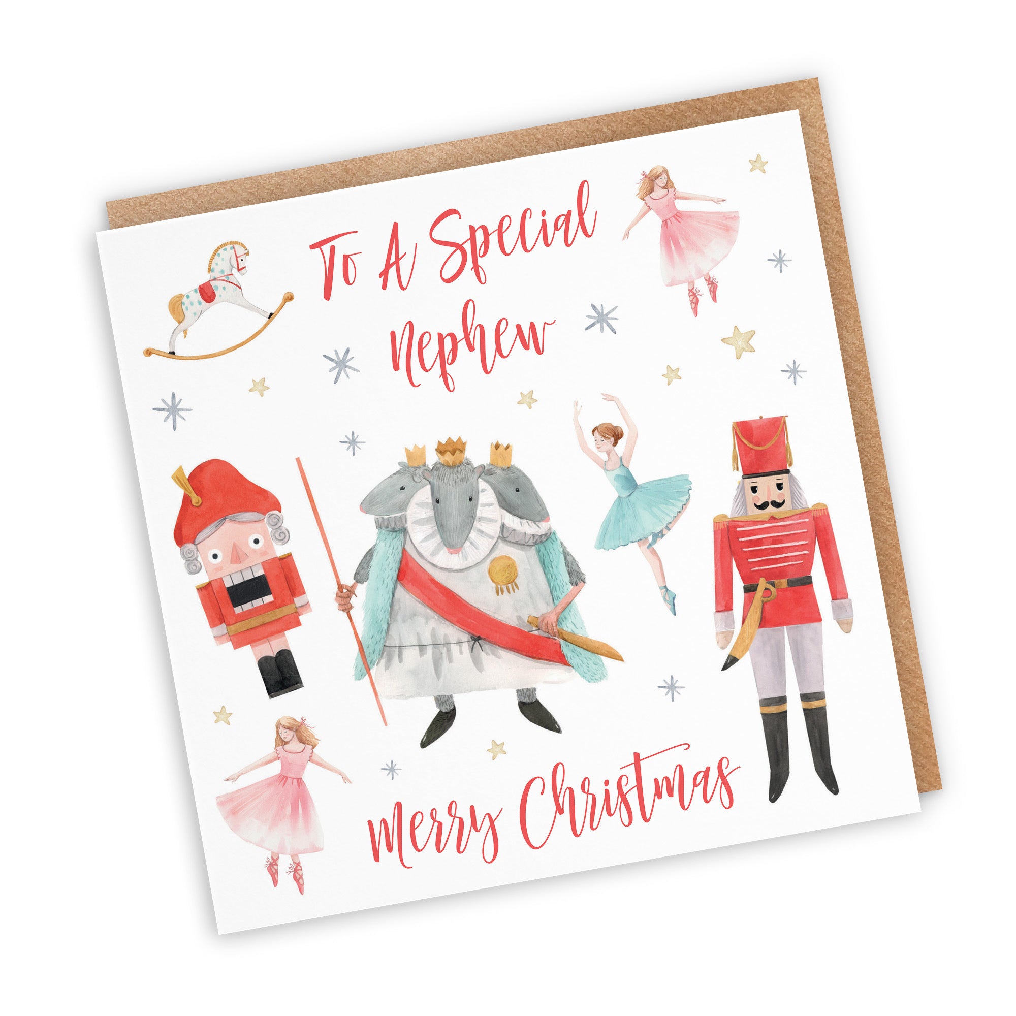 Nephew Christmas Card Nutcracker - Default Title (TH02738)