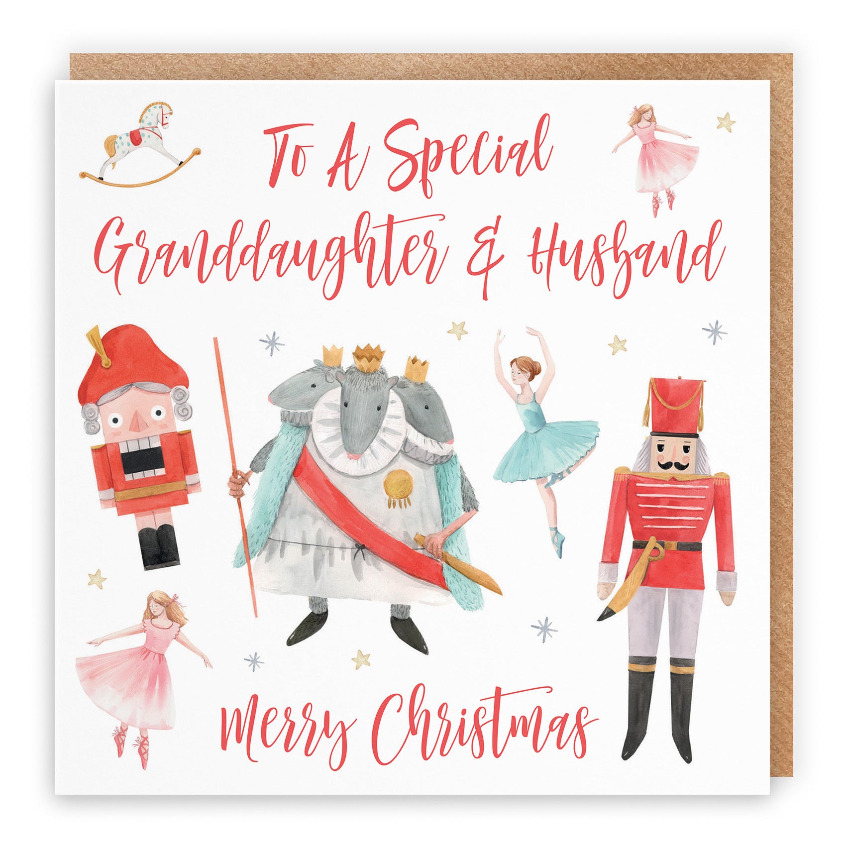Granddaughter And Husband Christmas Card Nutcracker - Default Title (TH02741)